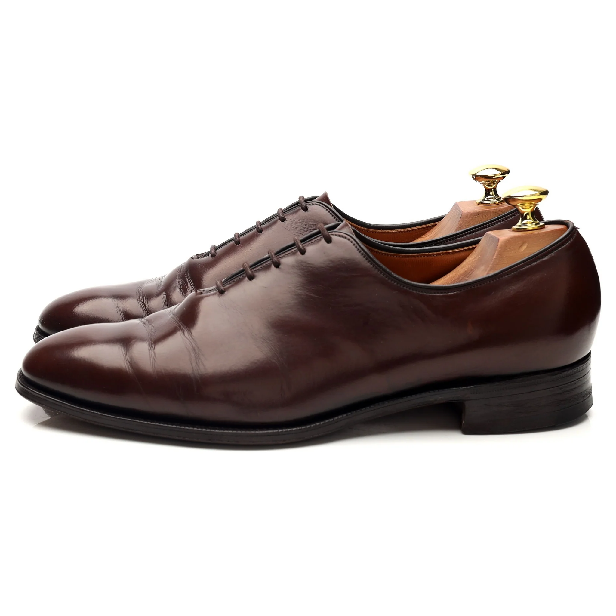 Church's Dark Brown Leather Wholecut Oxford UK 9.5 D - Image 3