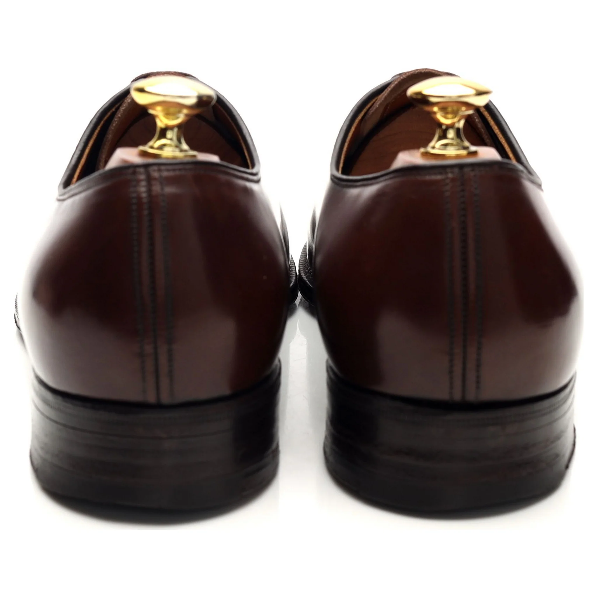 Church's Dark Brown Leather Wholecut Oxford UK 9.5 D - Image 4