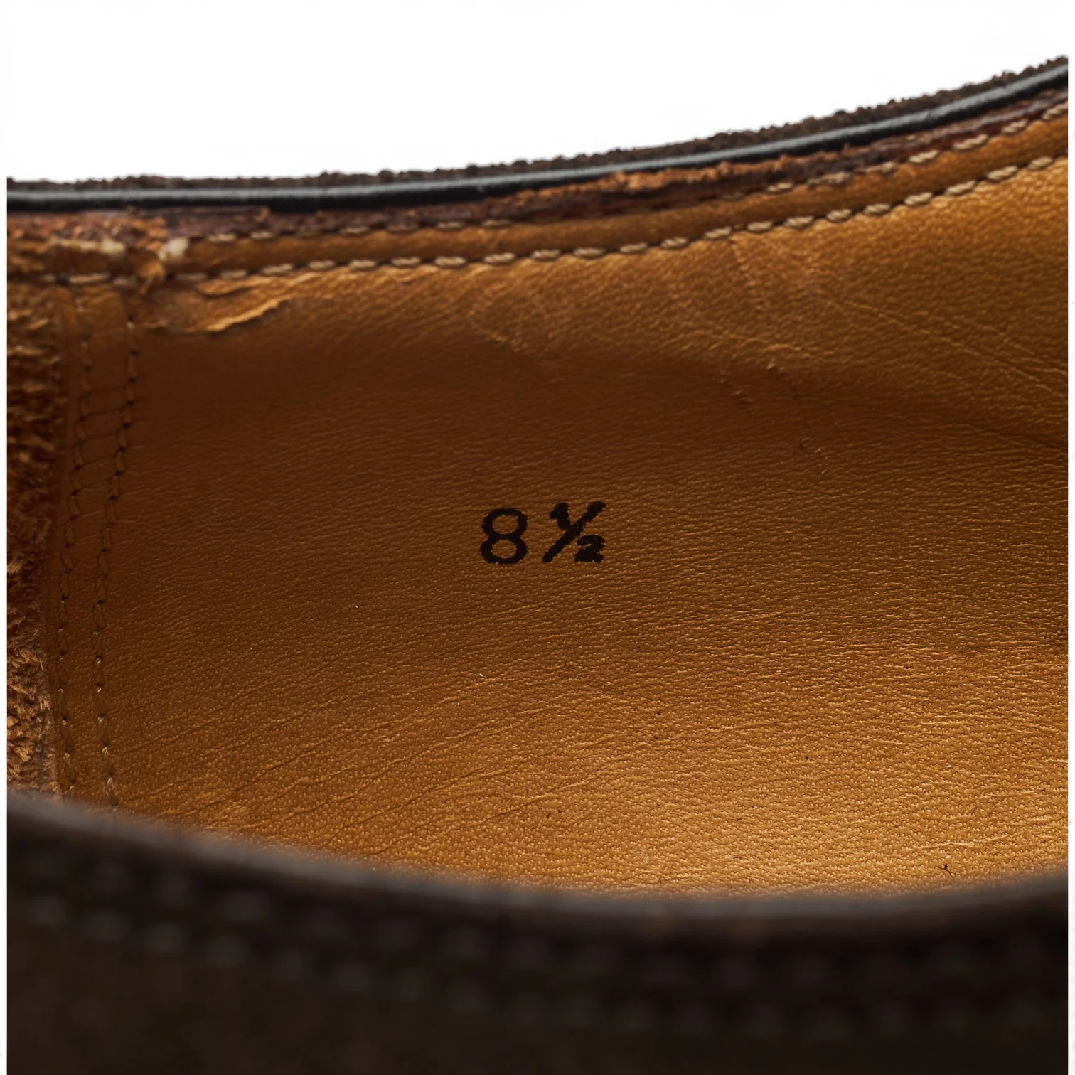 Dark Brown Suede Apron Split Toe Derby UK 8.5 - Image 7