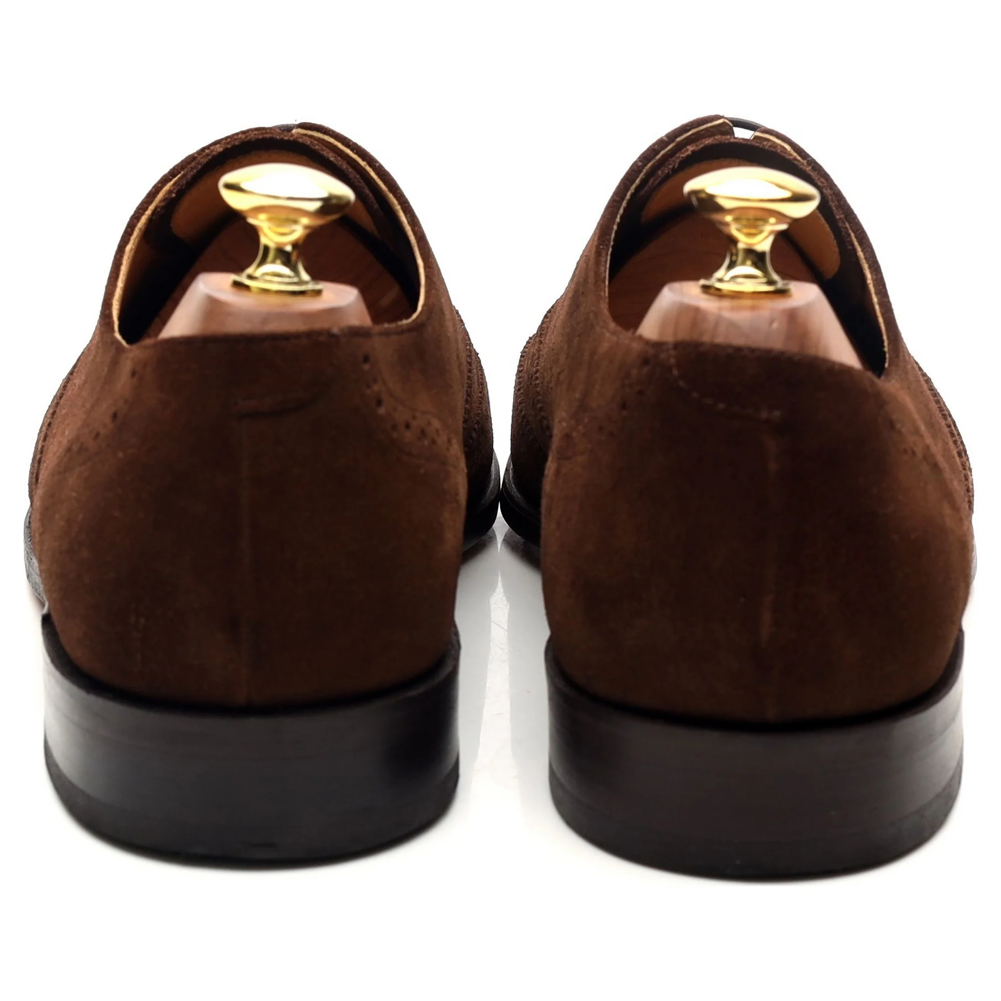 'Albert' Brown Suede Brogues Oxford UK 8 G - Image 4