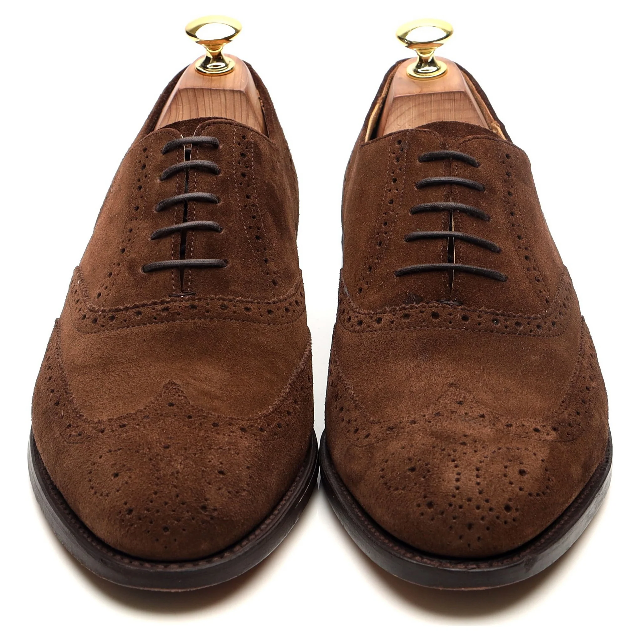 'Albert' Brown Suede Brogues Oxford UK 8 G - Image 9