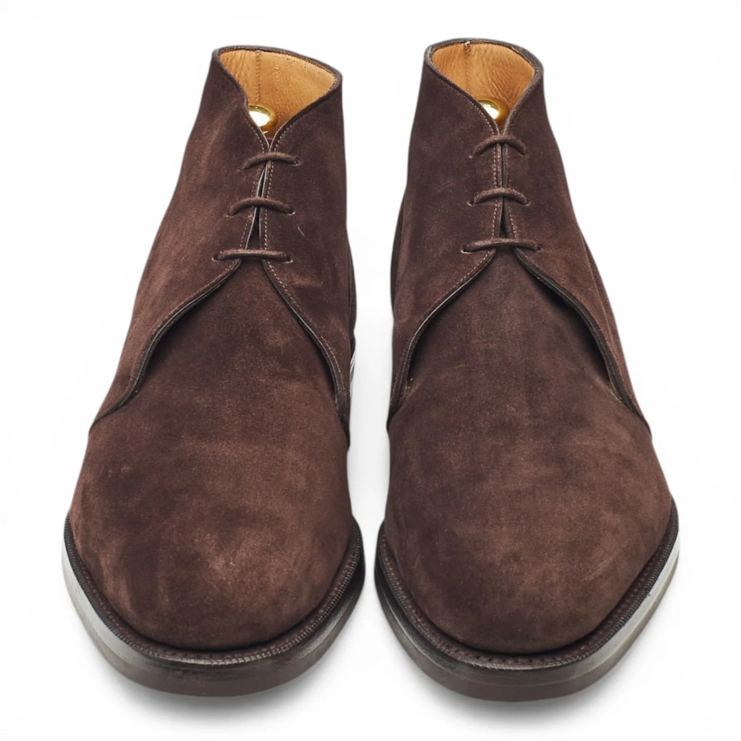 Dark Brown Suede Chukka Boots UK 8 F - Image 2