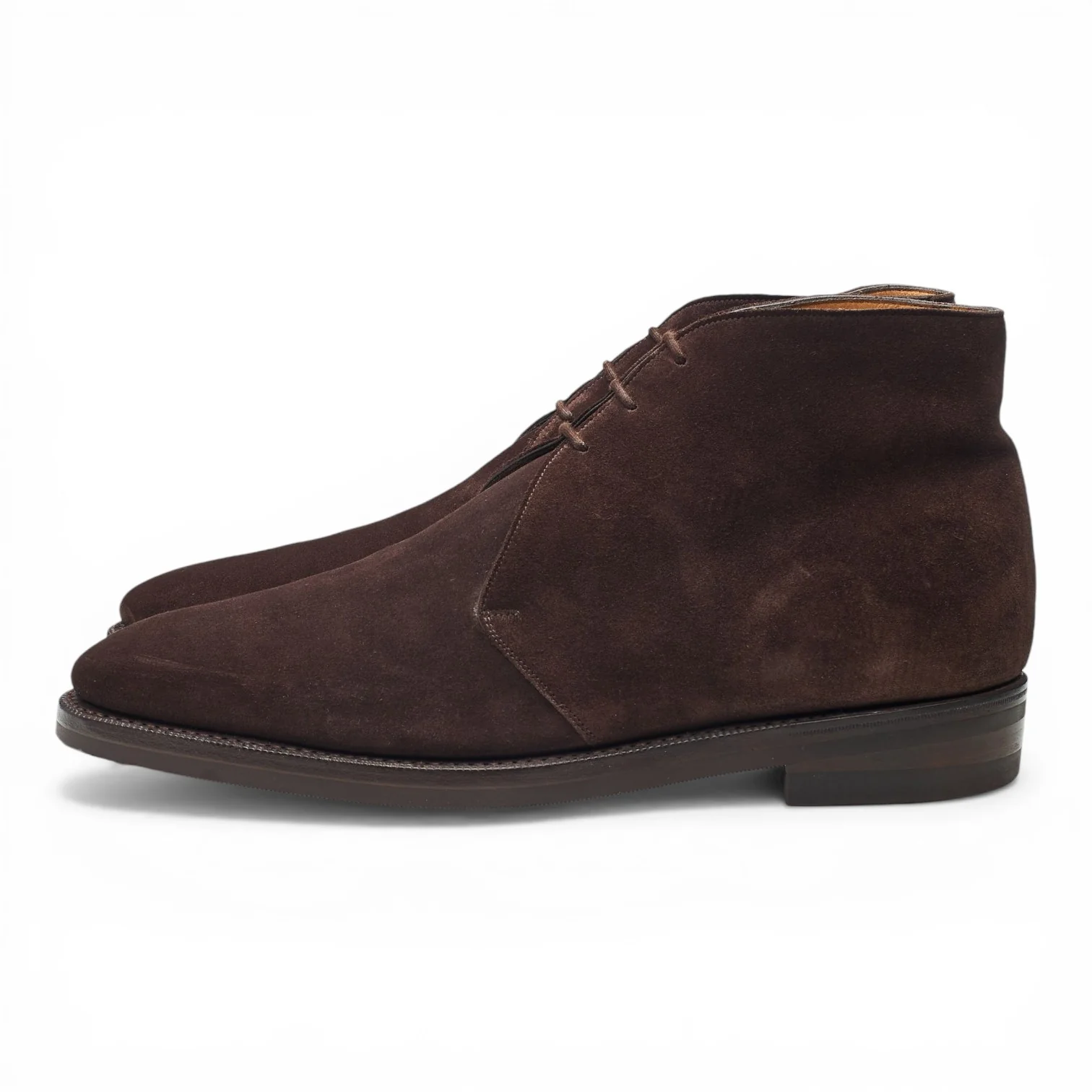 Dark Brown Suede Chukka Boots UK 8 F - Image 3