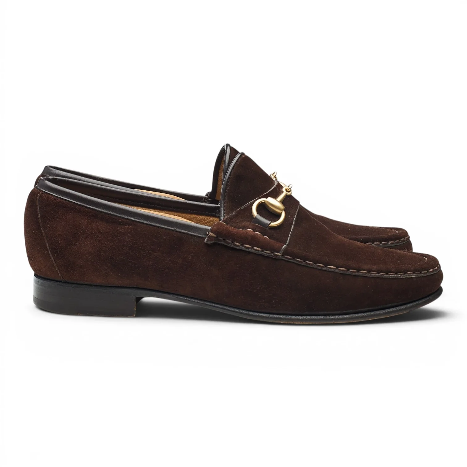 Dark Brown Suede Horsebit Loafers UK 8.5 EU 42.5 E