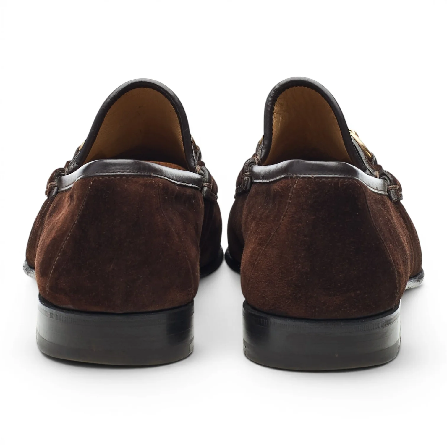 Dark Brown Suede Horsebit Loafers UK 8.5 EU 42.5 E - Image 4