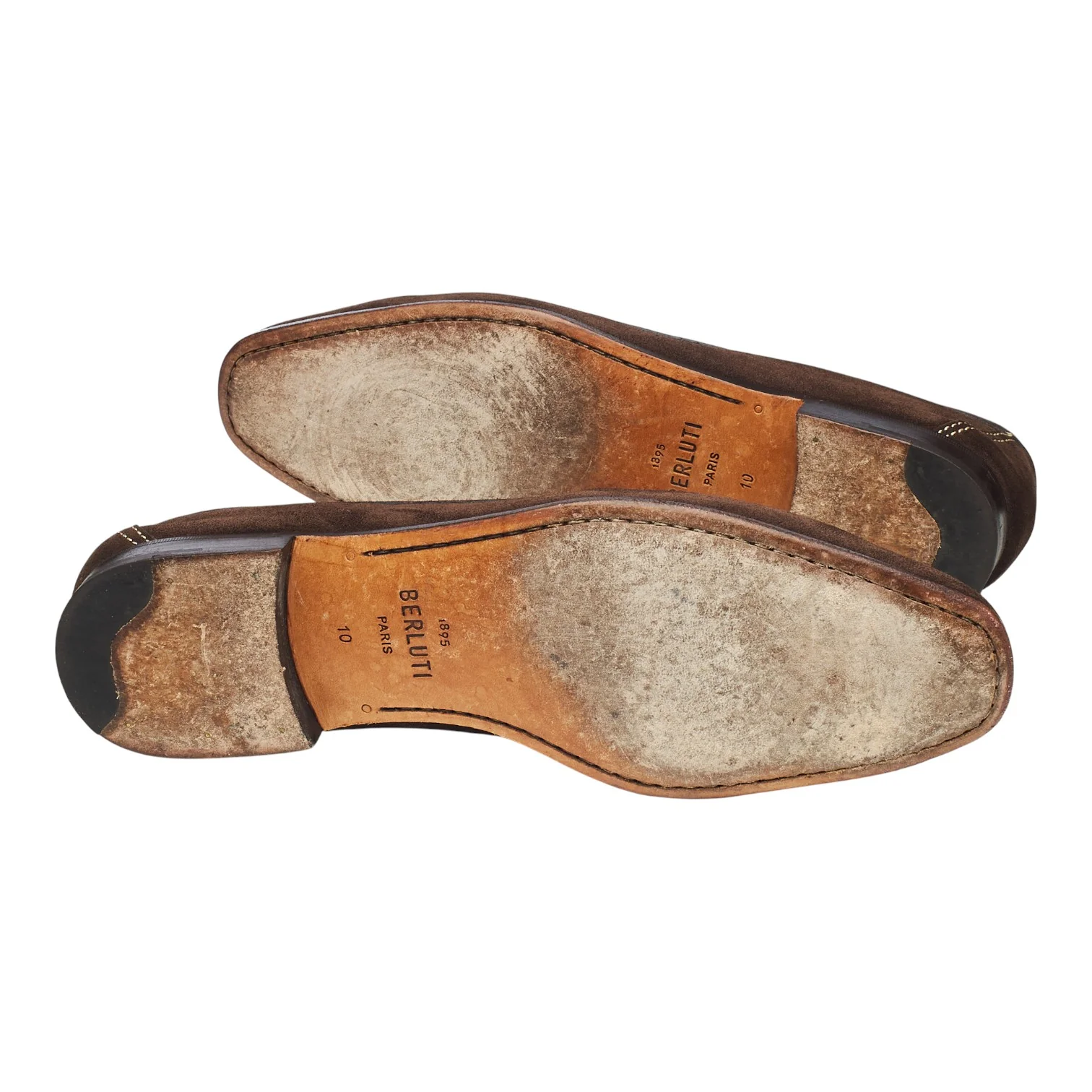 Dark Brown Suede Loafers UK 10 - Image 5