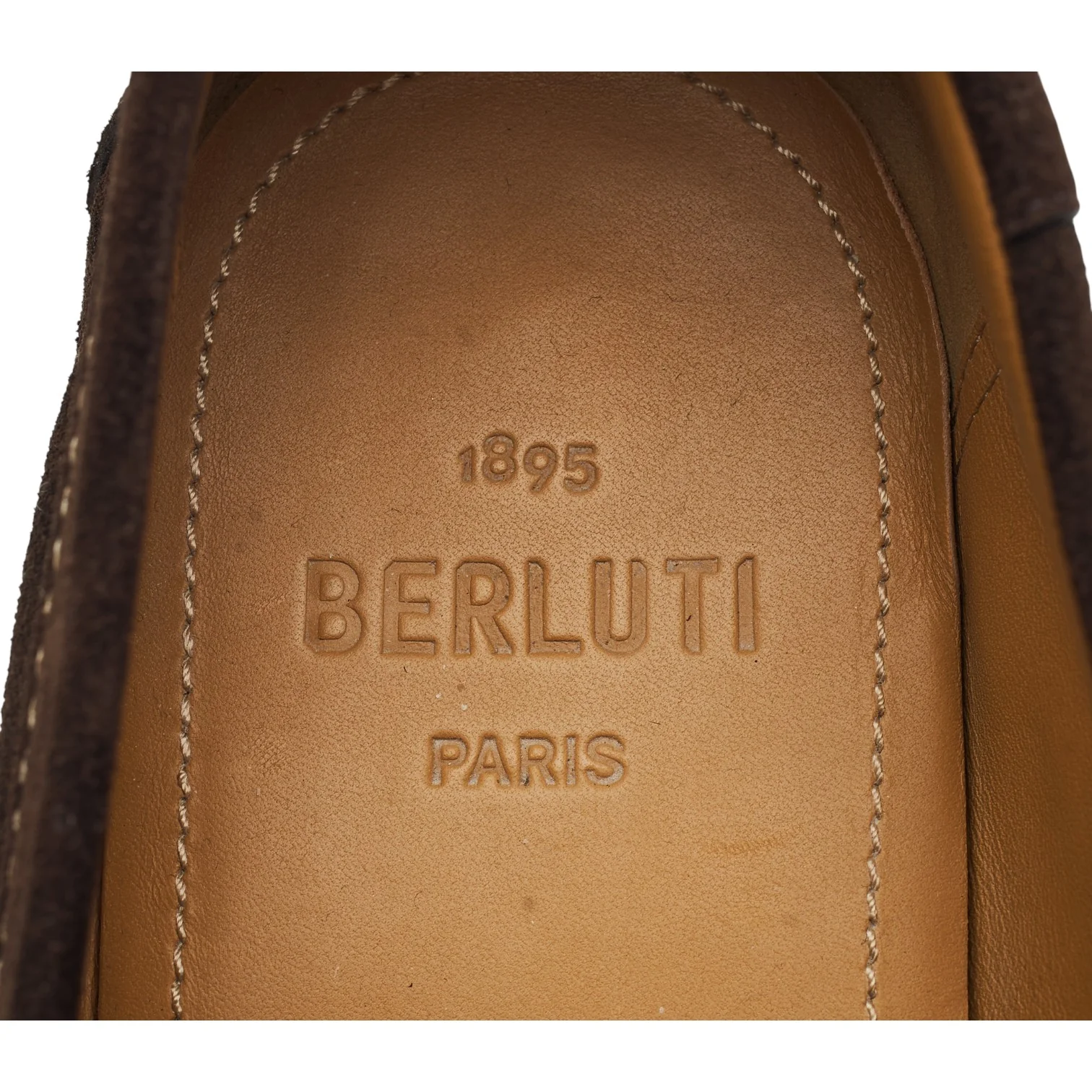 Dark Brown Suede Loafers UK 10 - Image 6