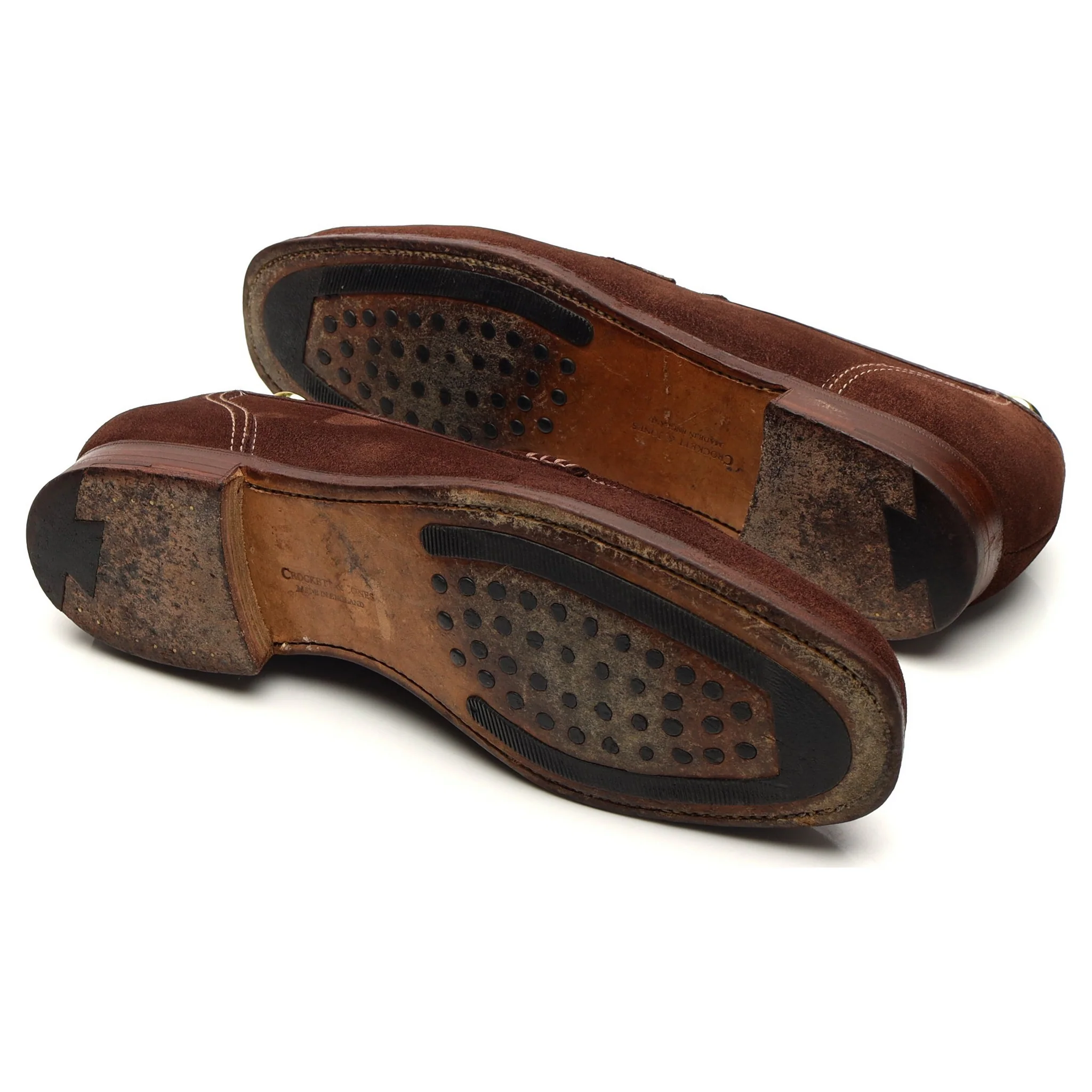 'Kent' Dark Brown Suede Loafers UK 8 E - Image 5