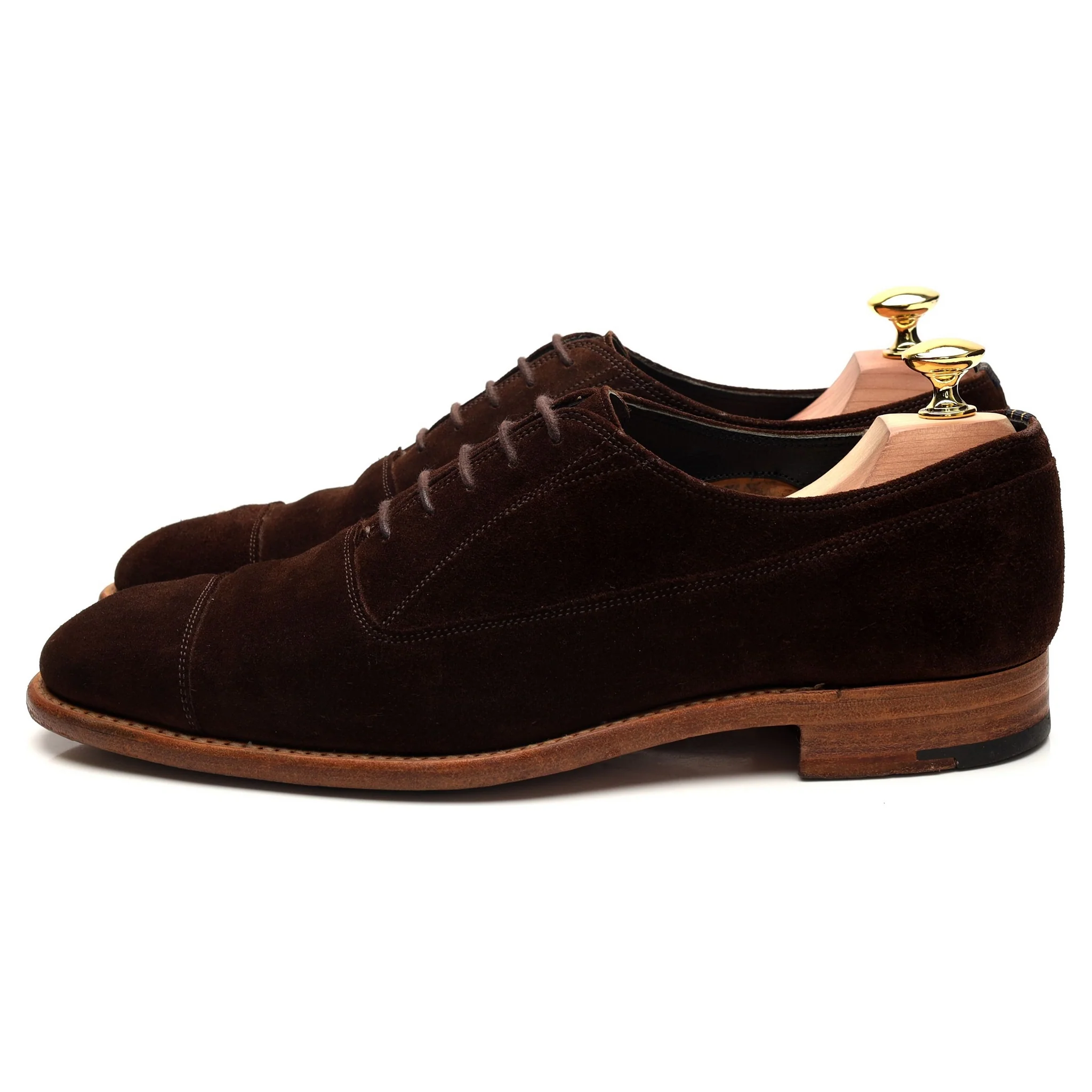 Dark Brown Suede Oxford UK 7 F - Image 3
