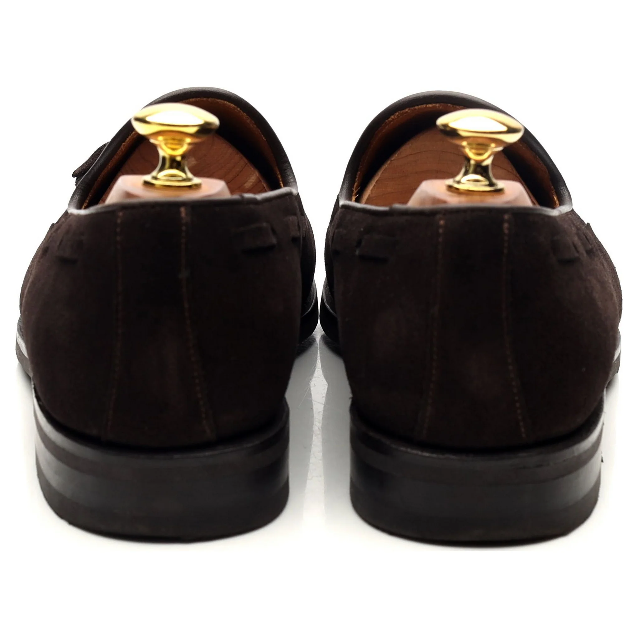 Dark Brown Tassel Loafers UK 8.5 - Image 4