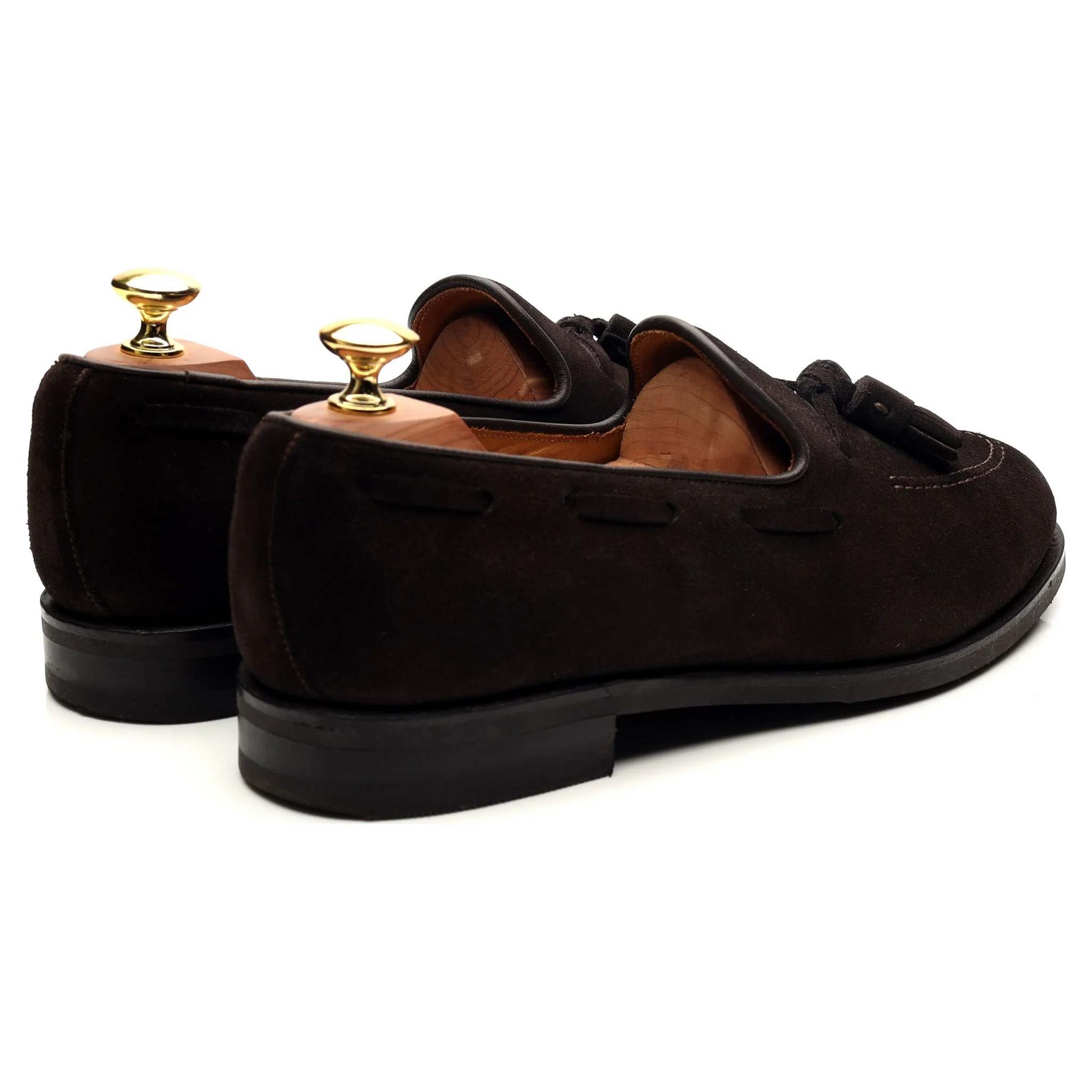 Dark Brown Tassel Loafers UK 8.5 - Image 5