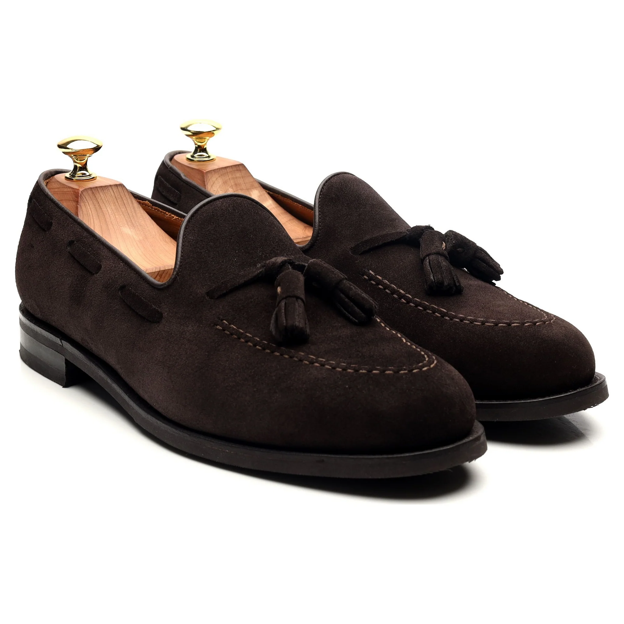 Dark Brown Tassel Loafers UK 8.5 - Image 7