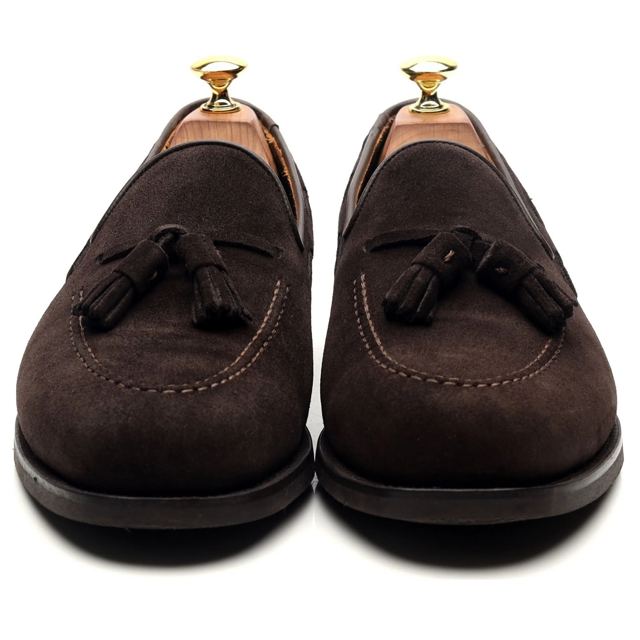 Dark Brown Tassel Loafers UK 8.5 - Image 8