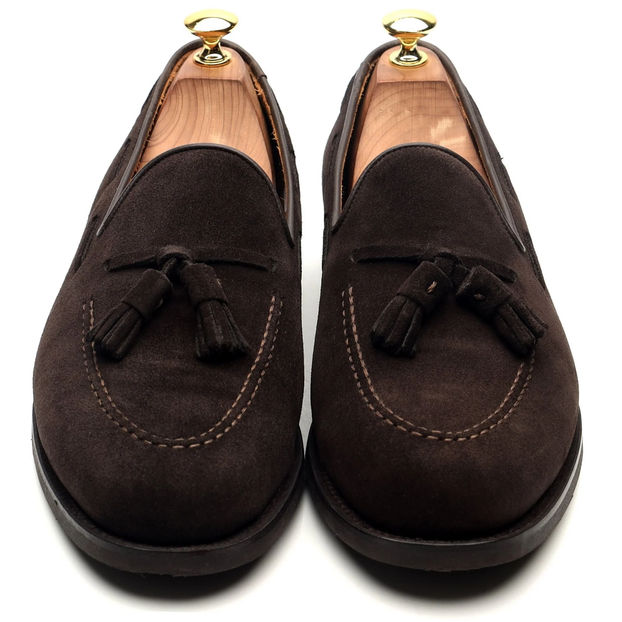 Dark Brown Tassel Loafers UK 8.5 - Image 9