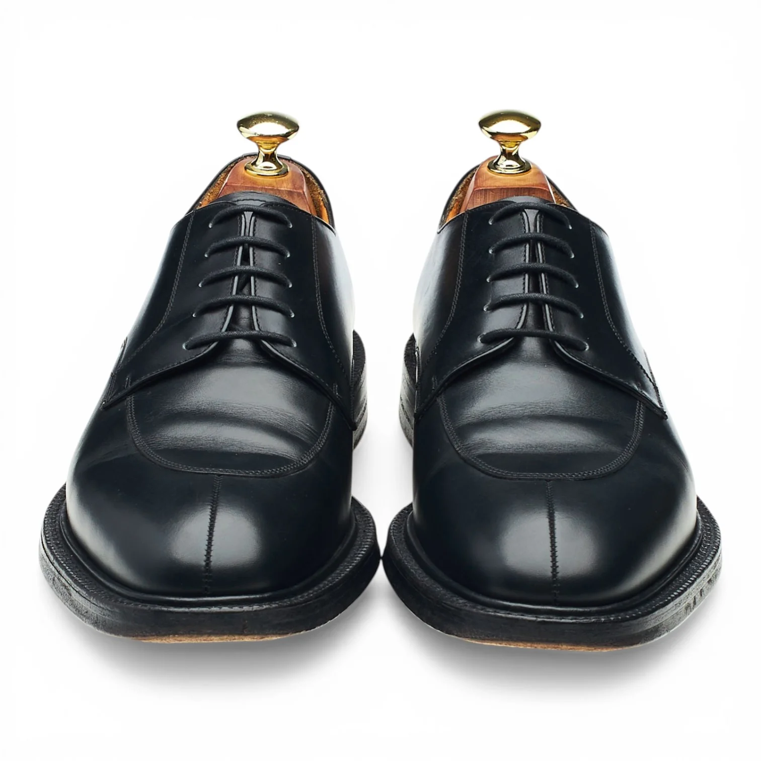 'Dartmoor' Black Leather Split Toe Derby UK 7.5 F - Image 2