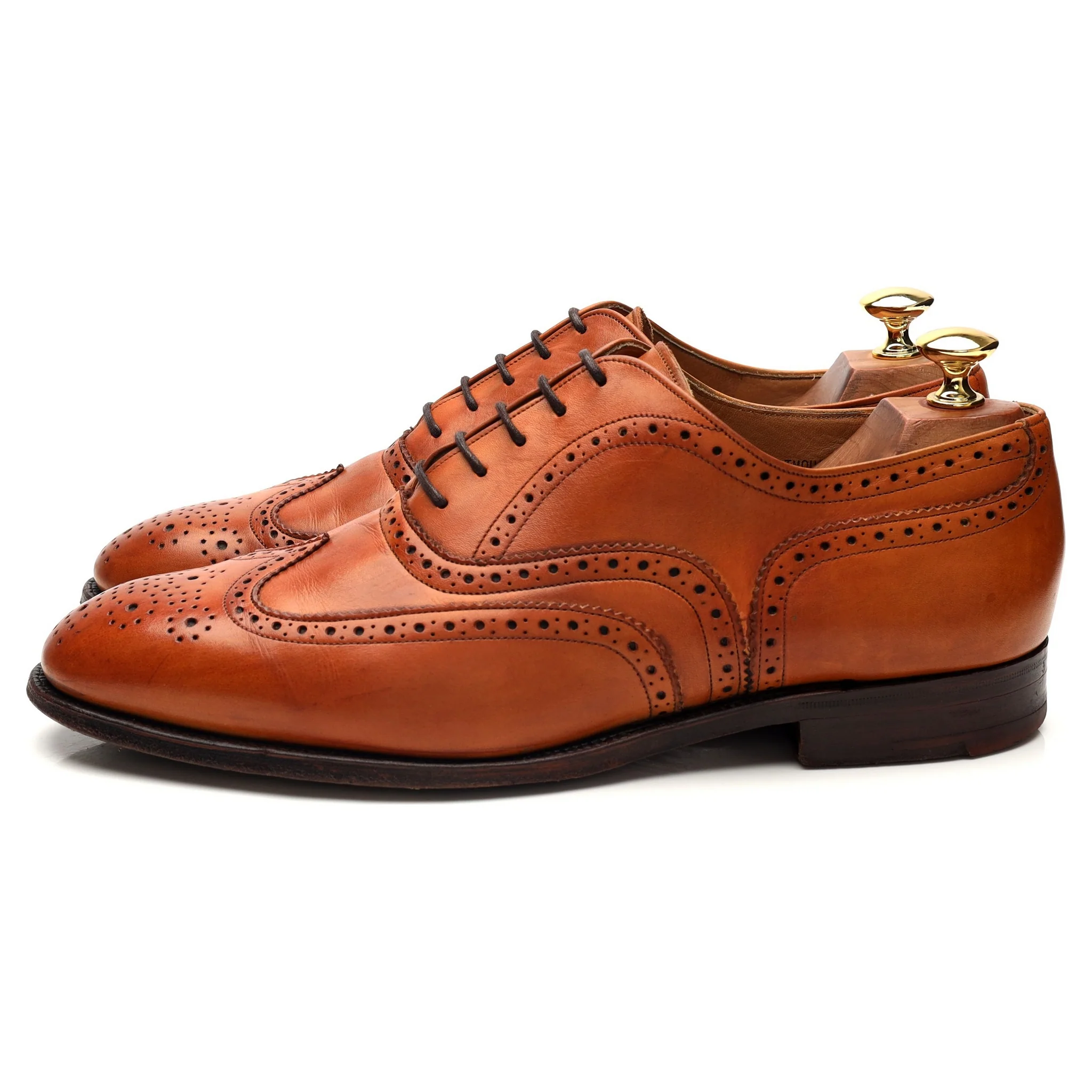 'Dartmouth' Tan Brown Leather Oxford Brogues UK 8.5 F - Image 3