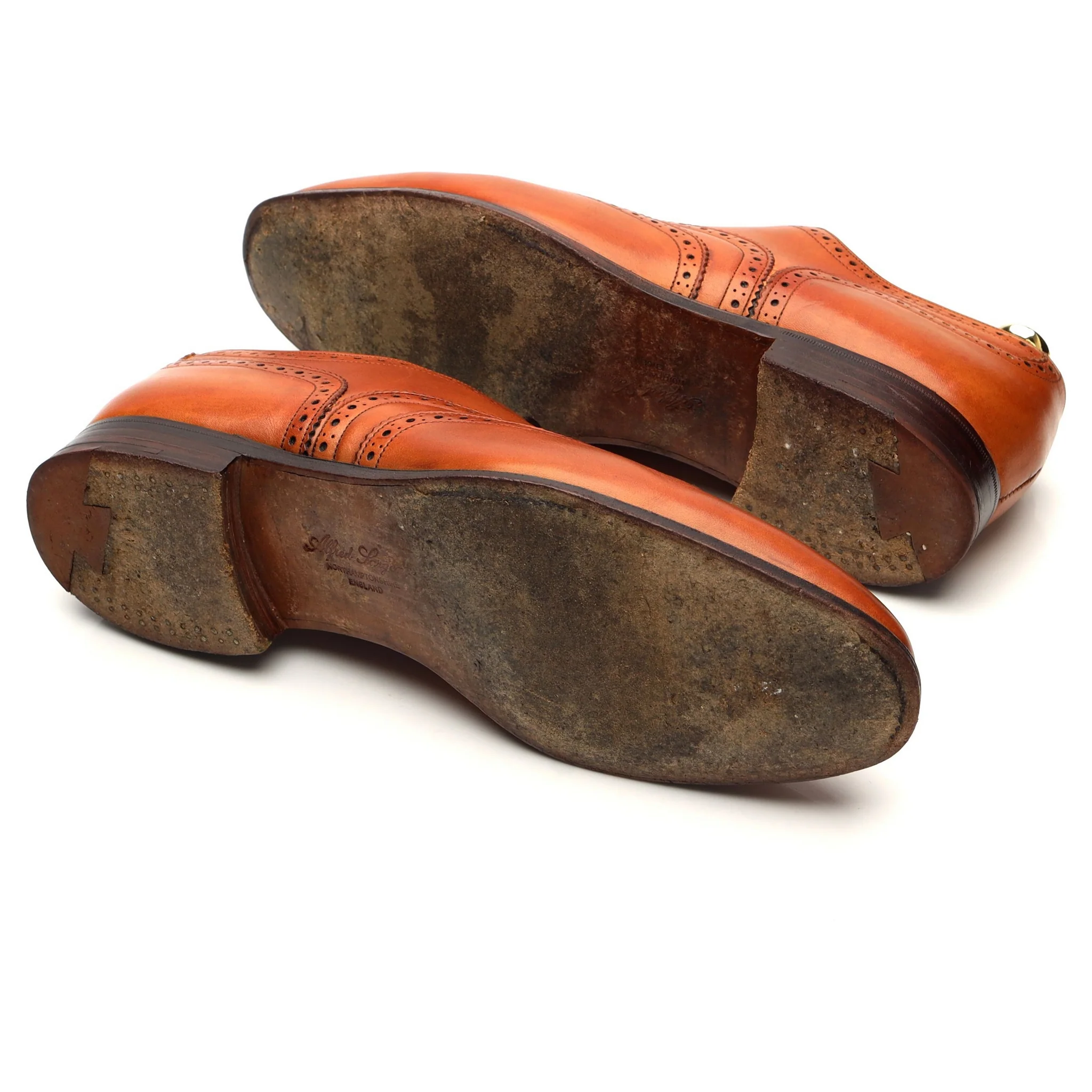 'Dartmouth' Tan Brown Leather Oxford Brogues UK 8.5 F - Image 5