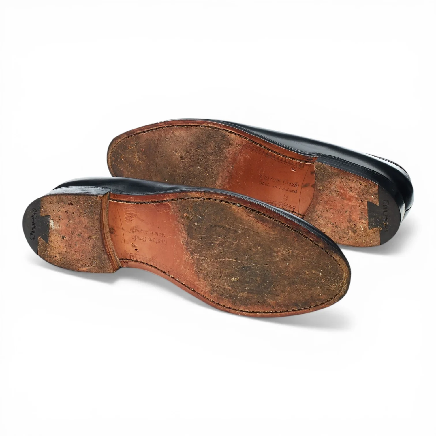 'Darwin' Black Leather Loafers UK 10.5 F - Image 5