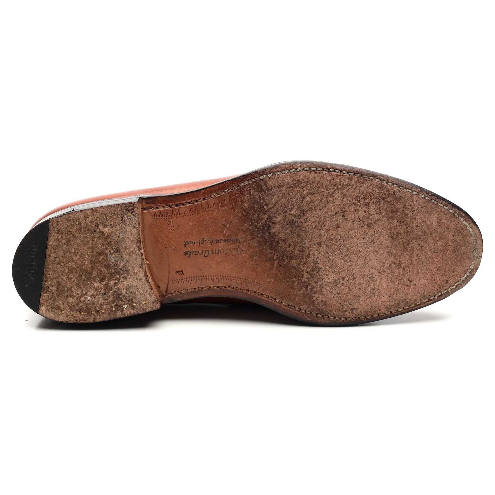 'Darwin' Tan Brown Leather Loafers UK 8.5 F - Image 11