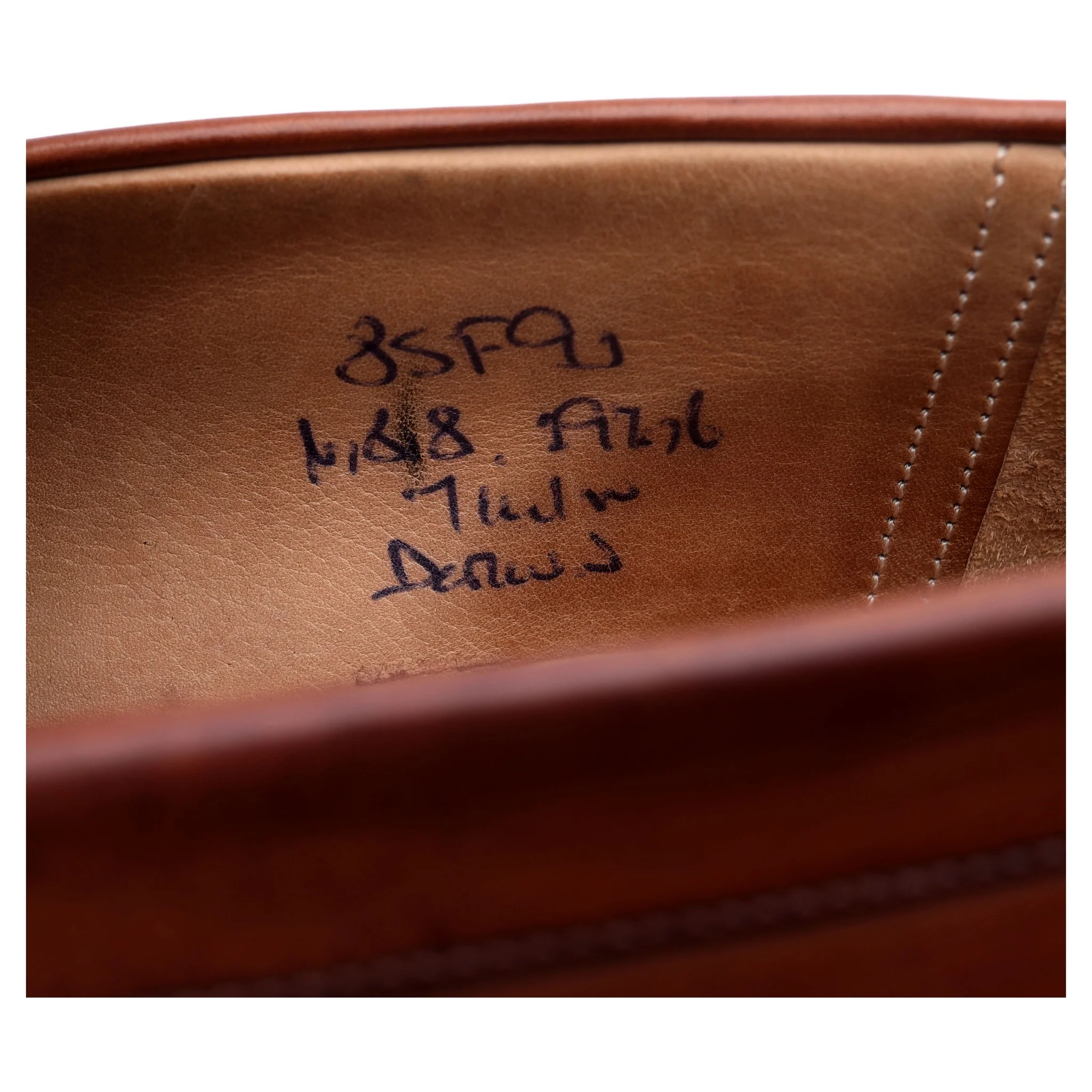 'Darwin' Tan Brown Leather Loafers UK 8.5 F - Image 13