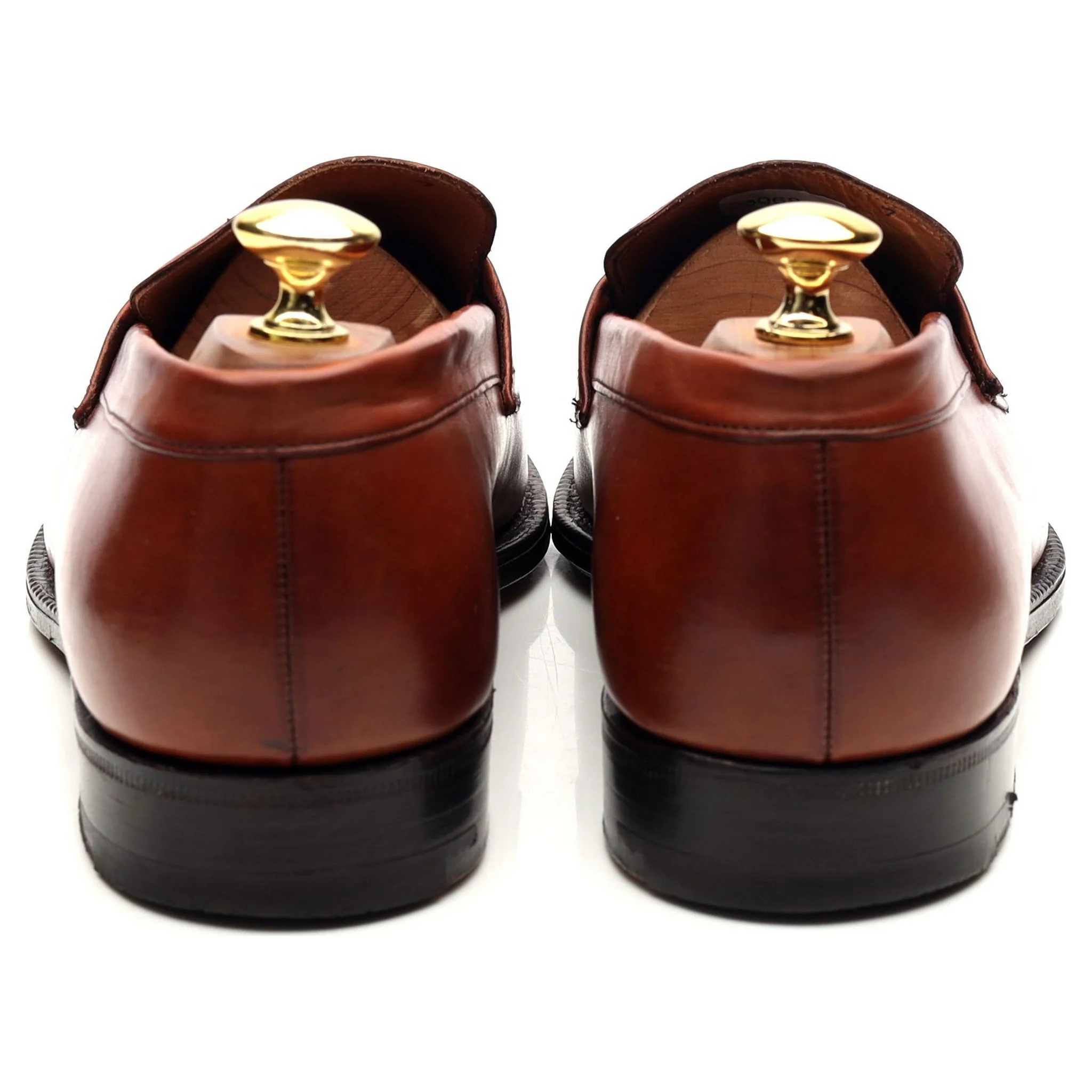 'Darwin' Tan Brown Leather Loafers UK 8.5 F - Image 4