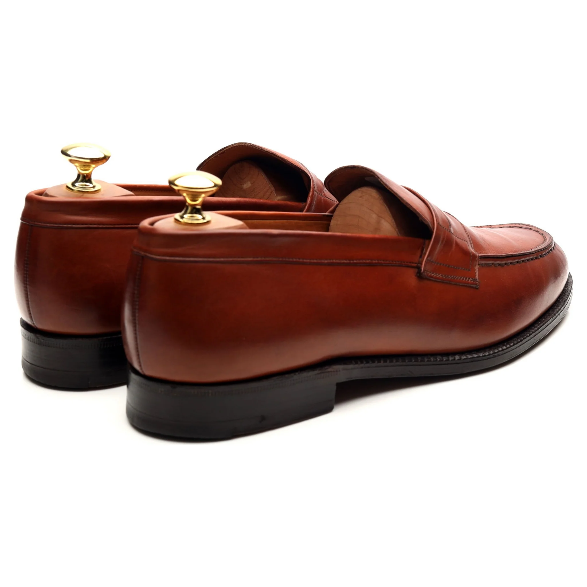 'Darwin' Tan Brown Leather Loafers UK 8.5 F - Image 5