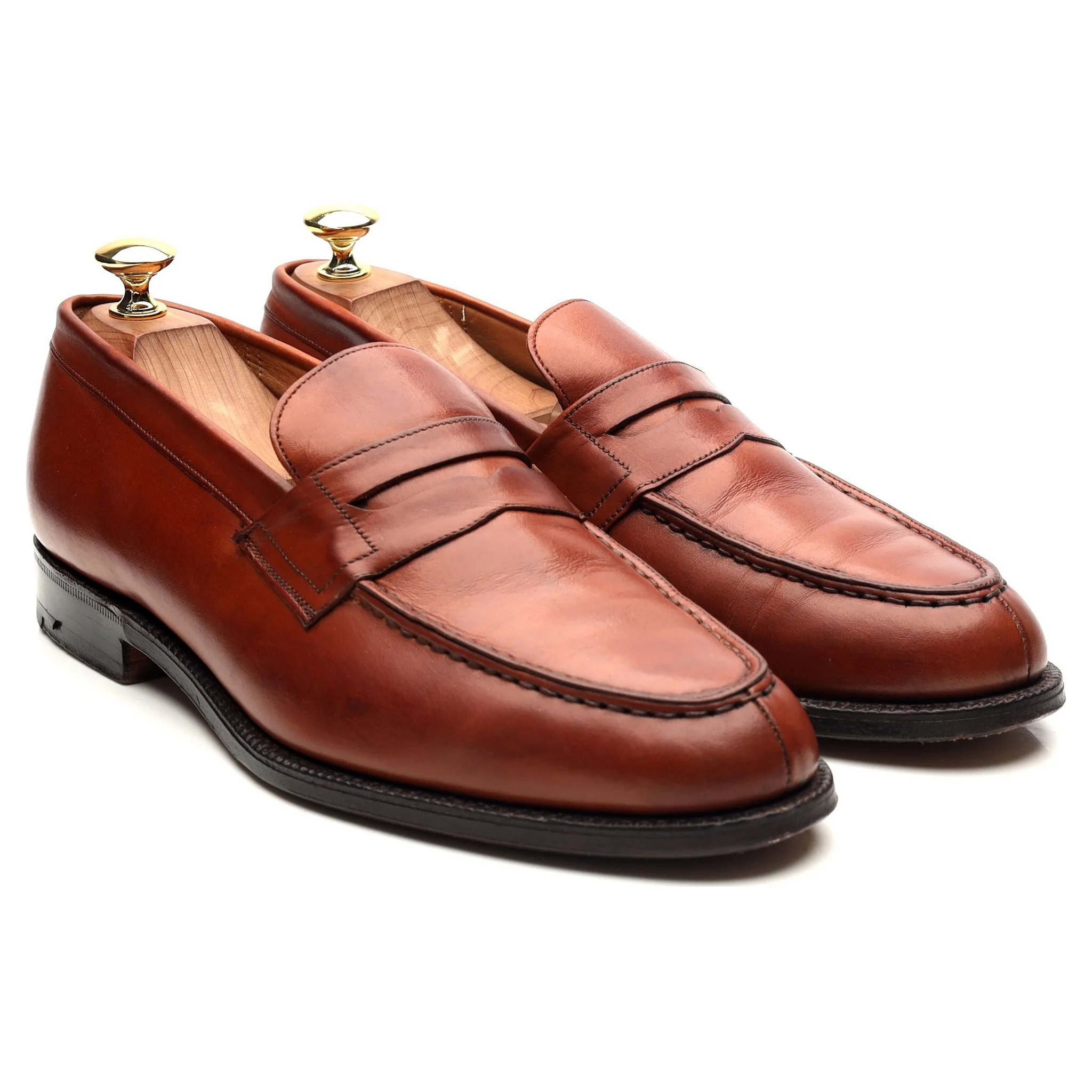 'Darwin' Tan Brown Leather Loafers UK 8.5 F - Image 7