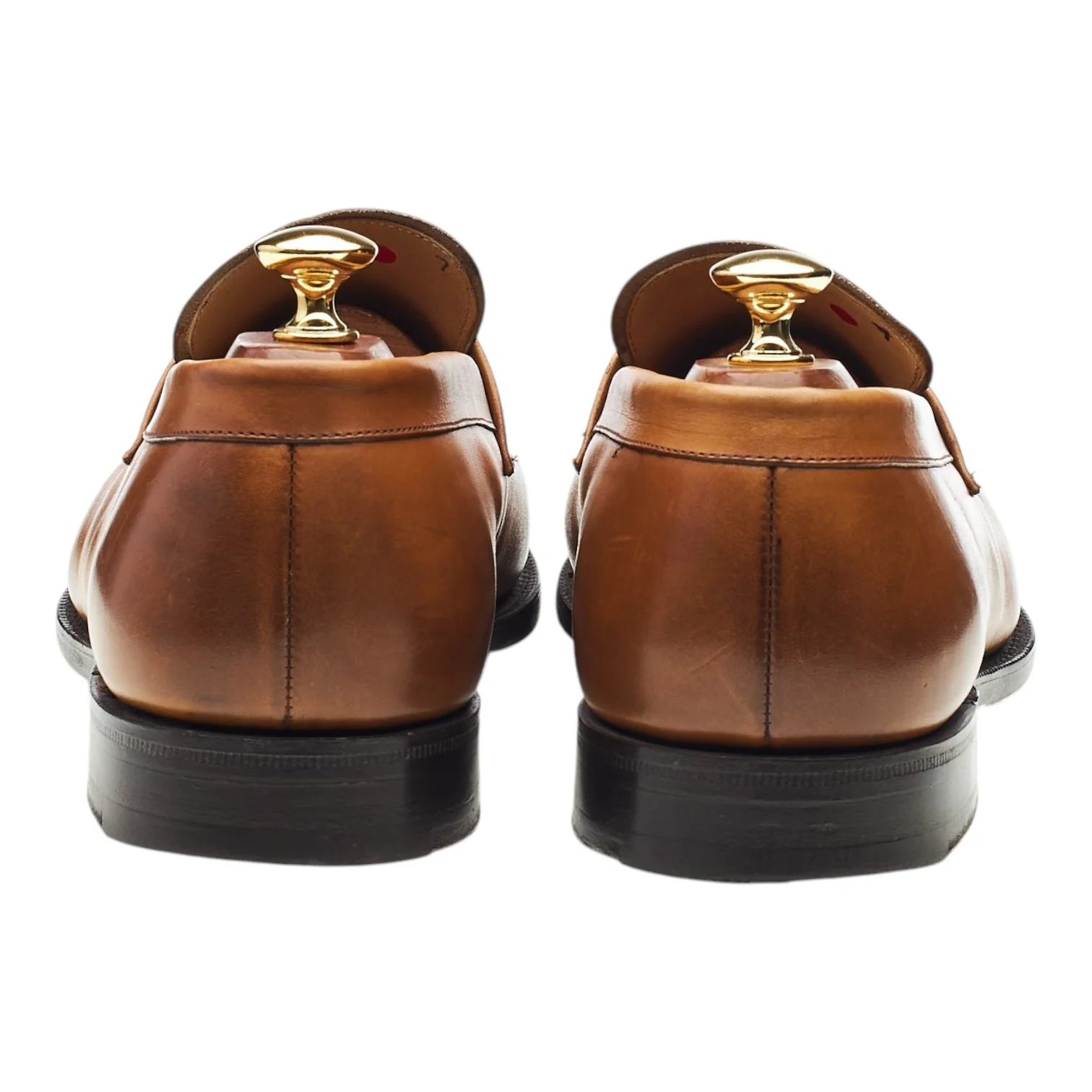 'Darwin' Tan Brown Leather Loafers UK 9.5 H - Image 4