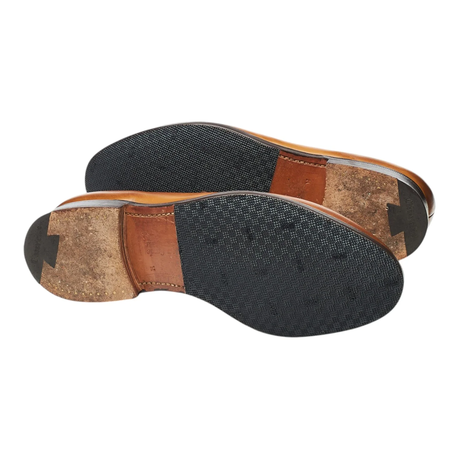 'Darwin' Tan Brown Leather Loafers UK 9.5 H - Image 5