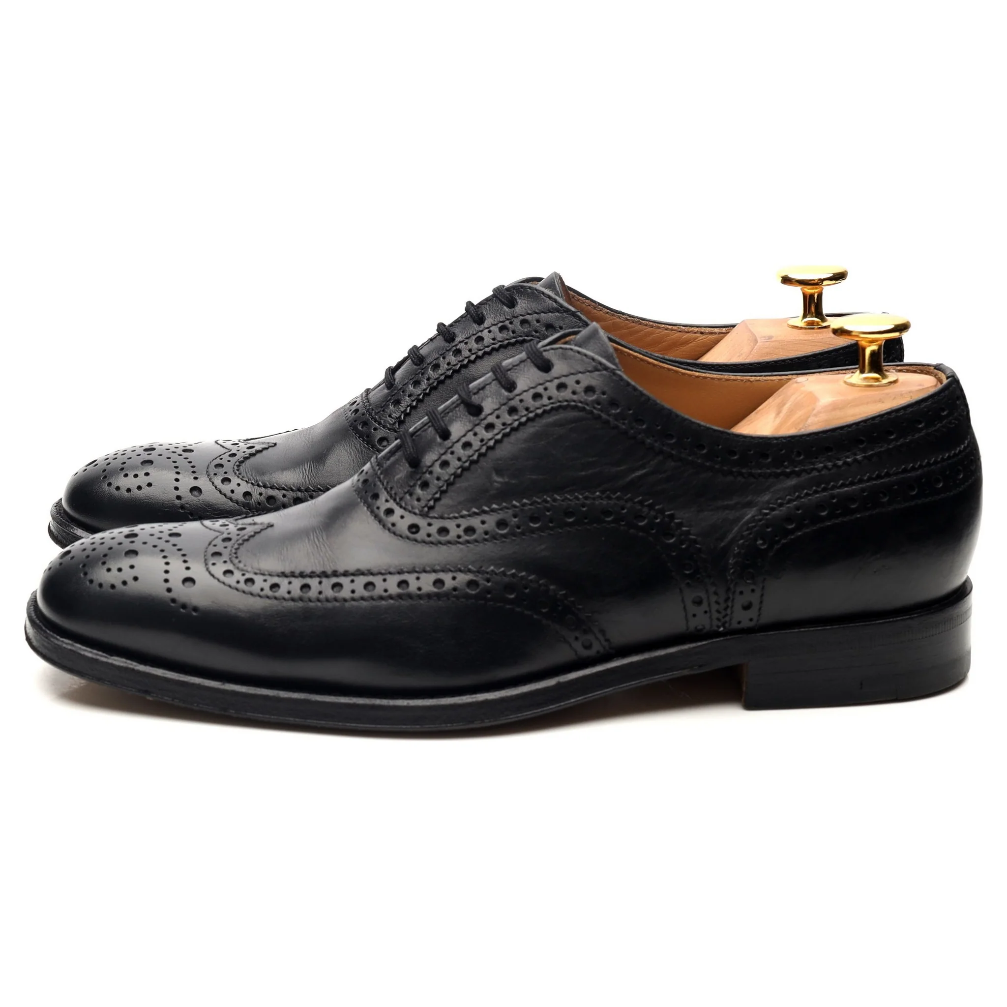 Women's 'Davina' Black Leather Brogues UK 5.5 EU 38.5 - Image 2