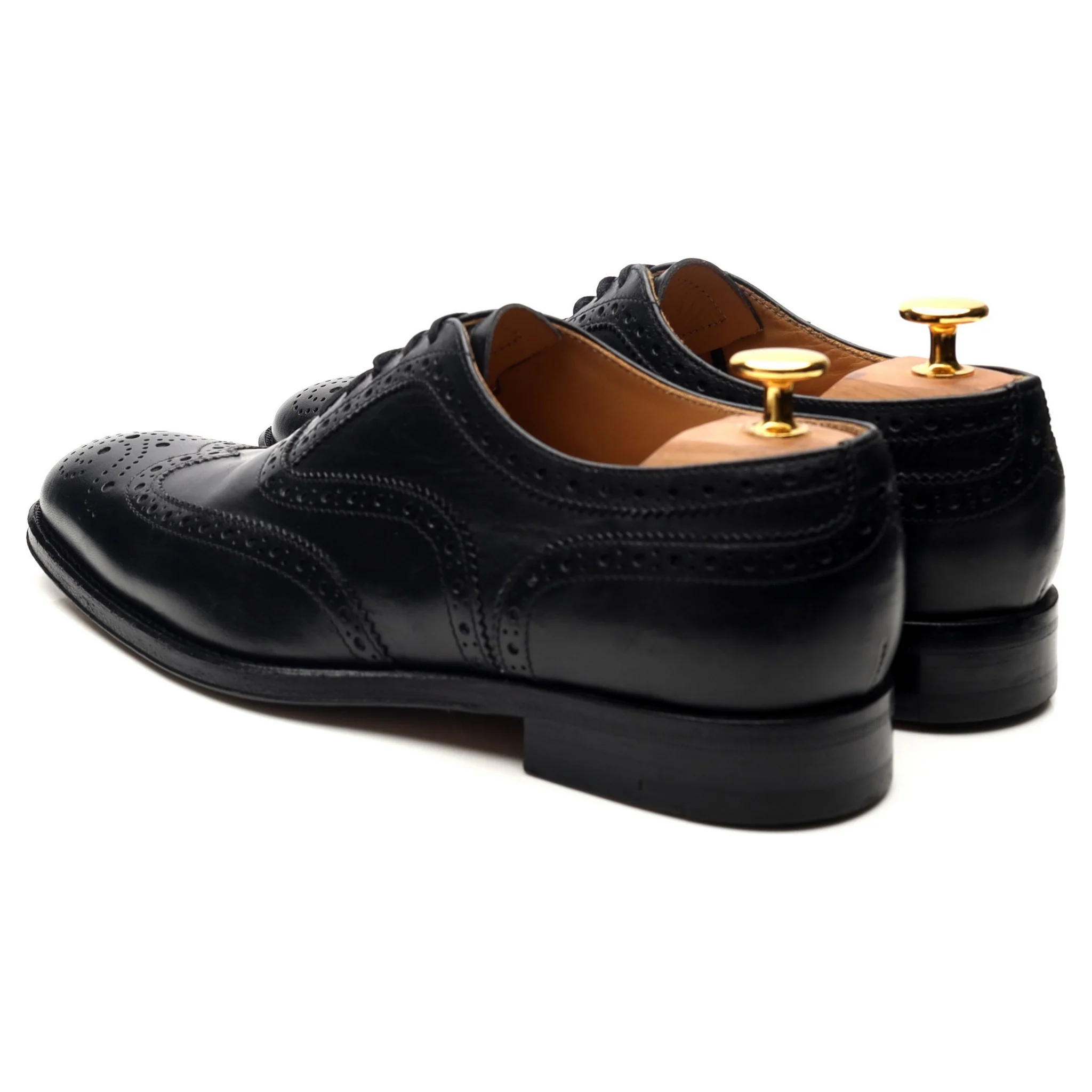 Women's 'Davina' Black Leather Brogues UK 5.5 EU 38.5 - Image 3