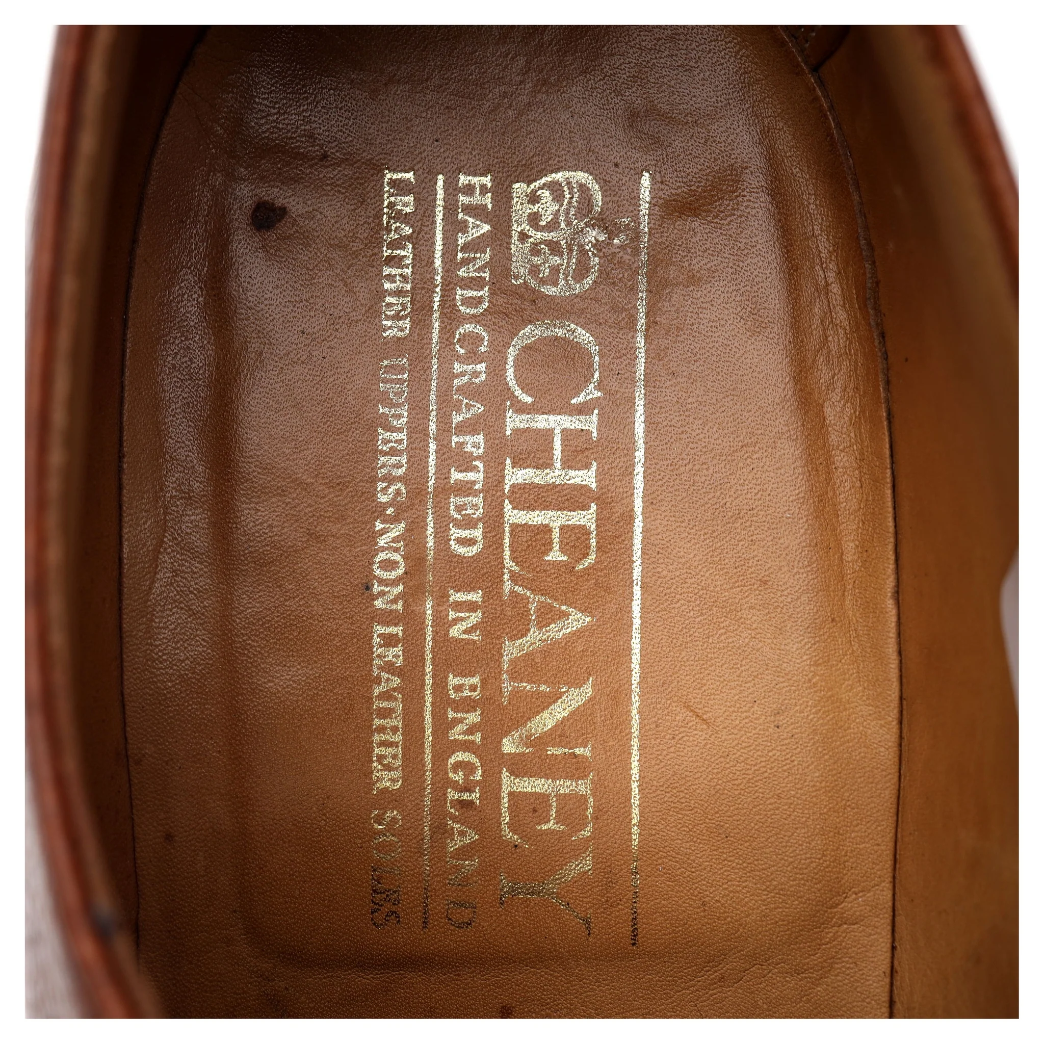 'Deal' Tan Brown Grain Leather Derby UK 7 F - Image 6