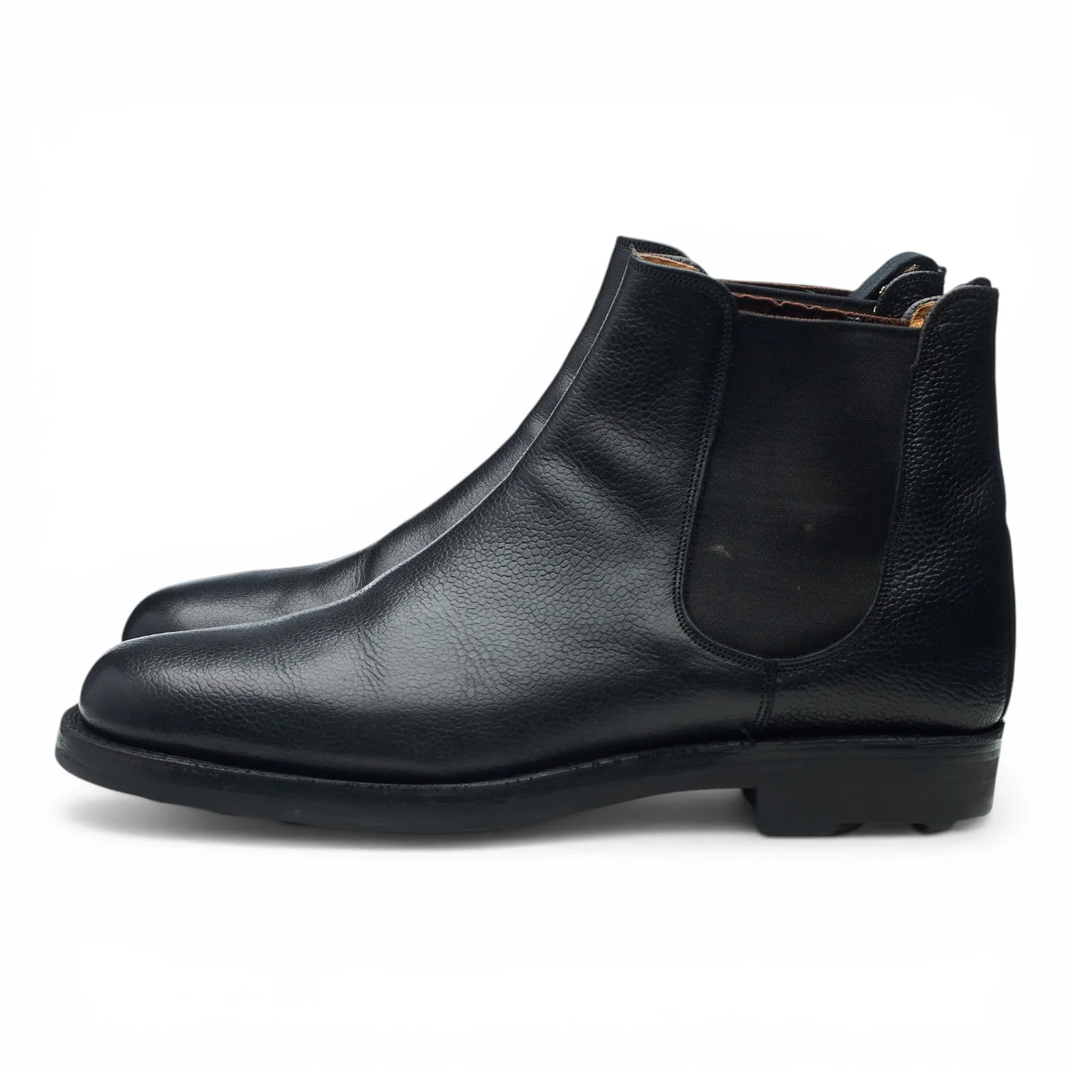 'Dee' Black Grain Leather Chelsea Boots UK 8 G - Image 3