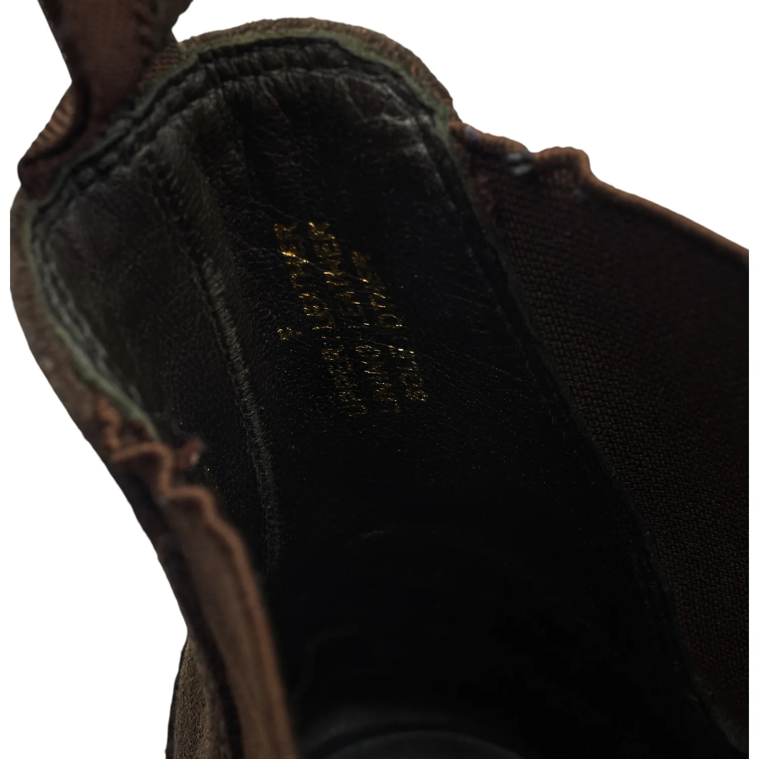 Design 'Hoskins' Dark Brown Waxed Suede Chelsea Boots UK 9 F - Image 7