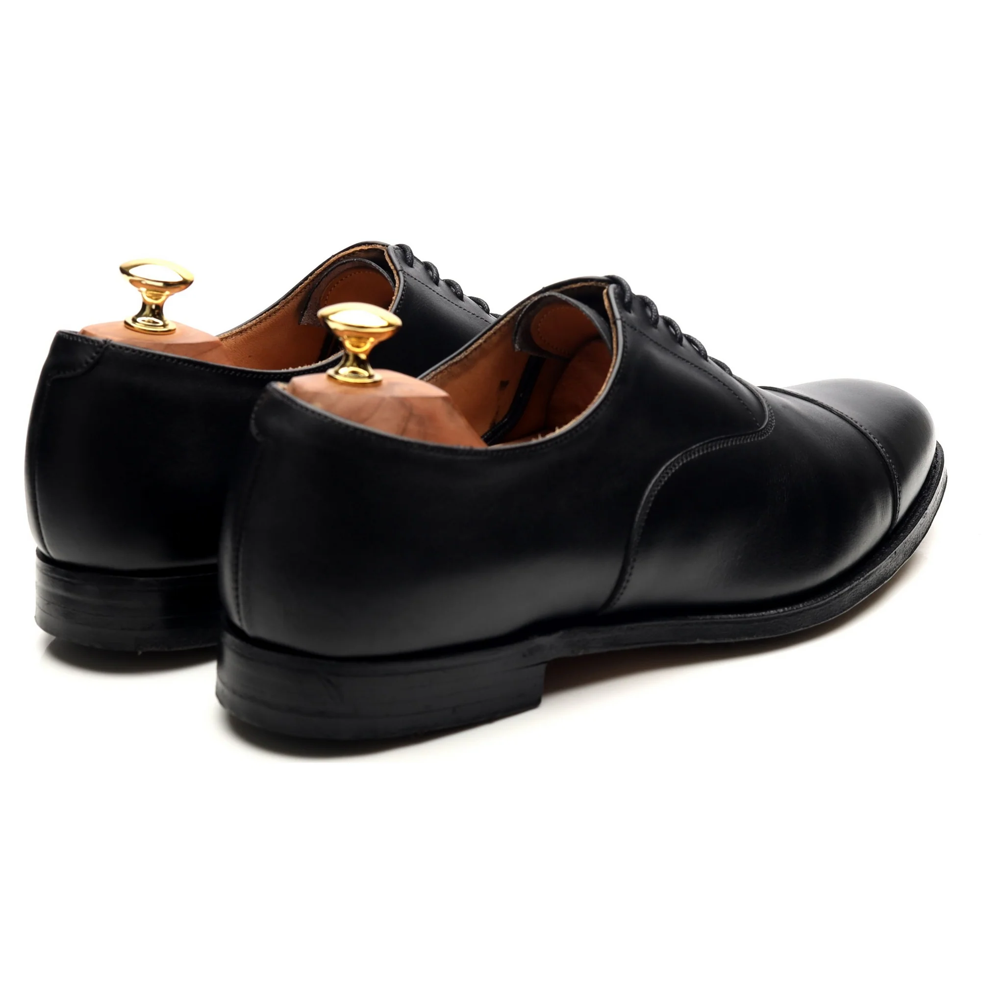 'Dorset 2' Black Leather Oxford UK 10 E - Image 5