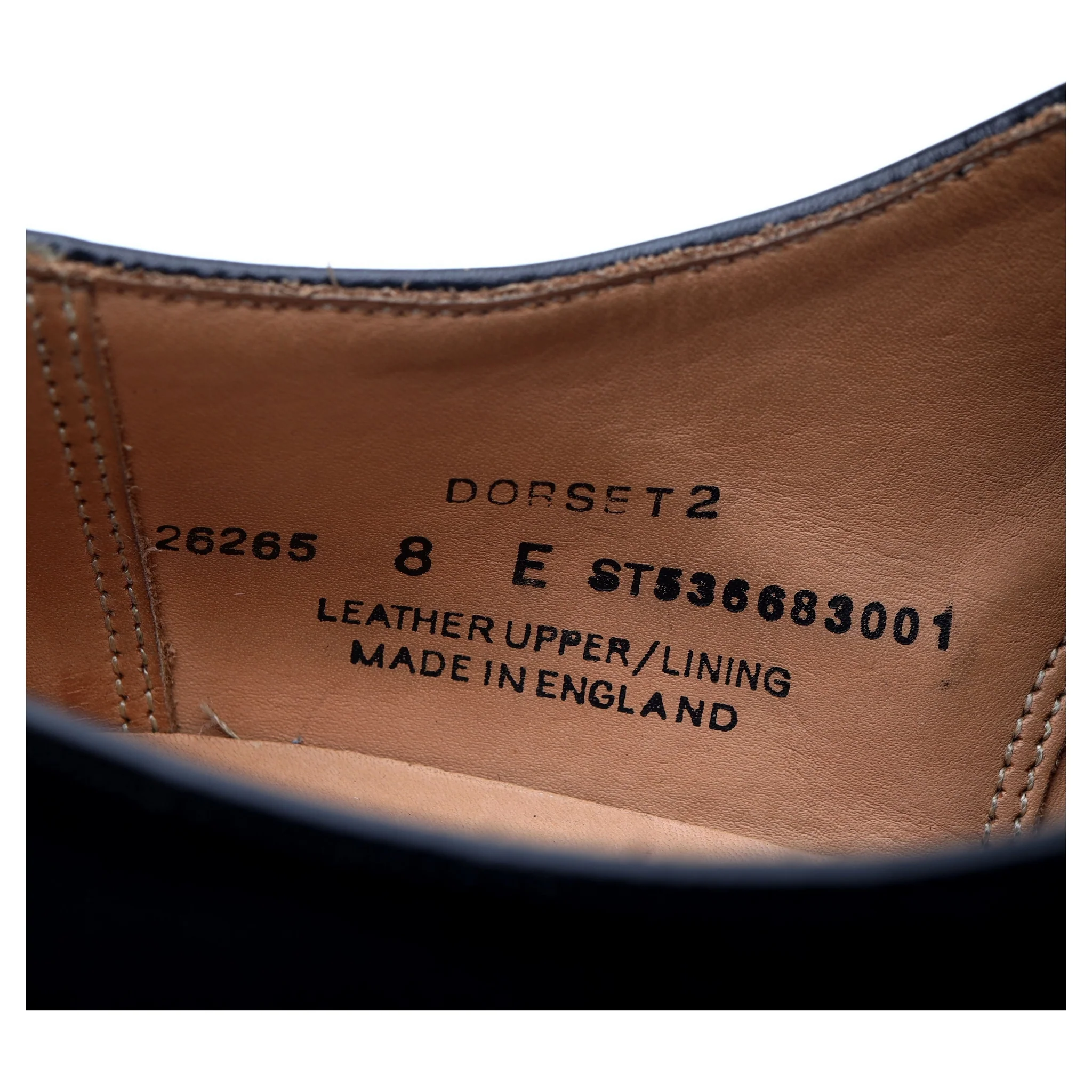 'Dorset 2' Black Leather Oxford UK 8 E - Image 13