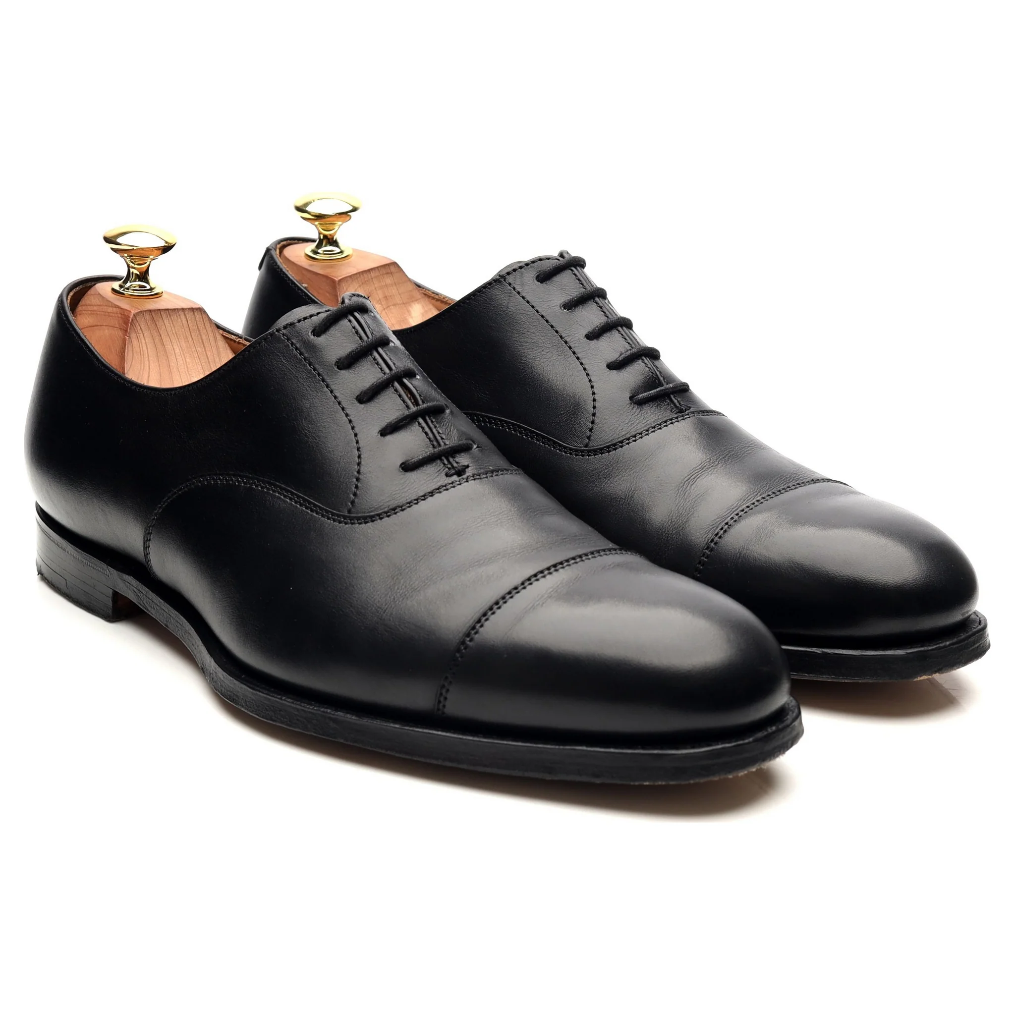 'Dorset 2' Black Leather Oxford UK 8 E - Image 7