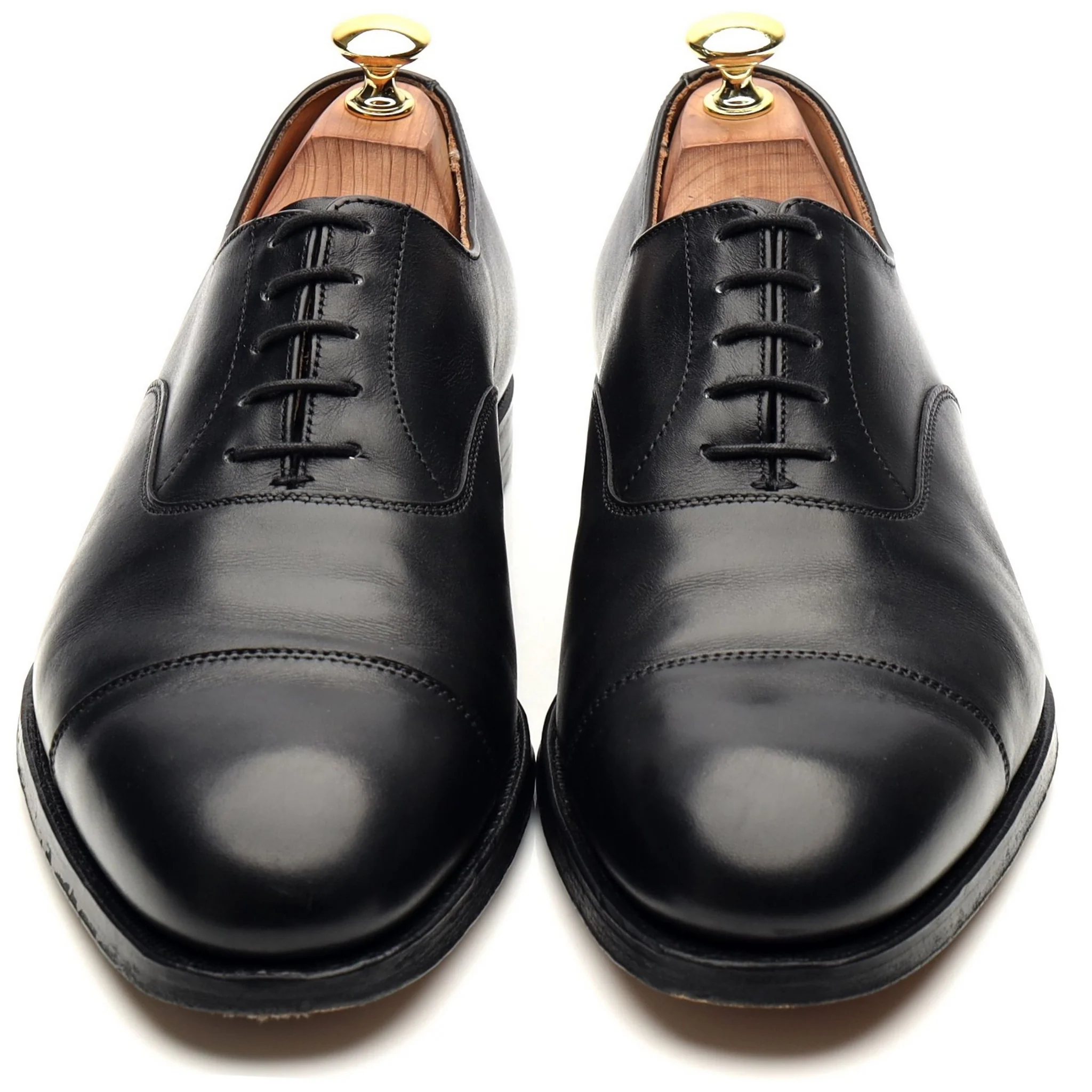 'Dorset 2' Black Leather Oxford UK 8 E - Image 9