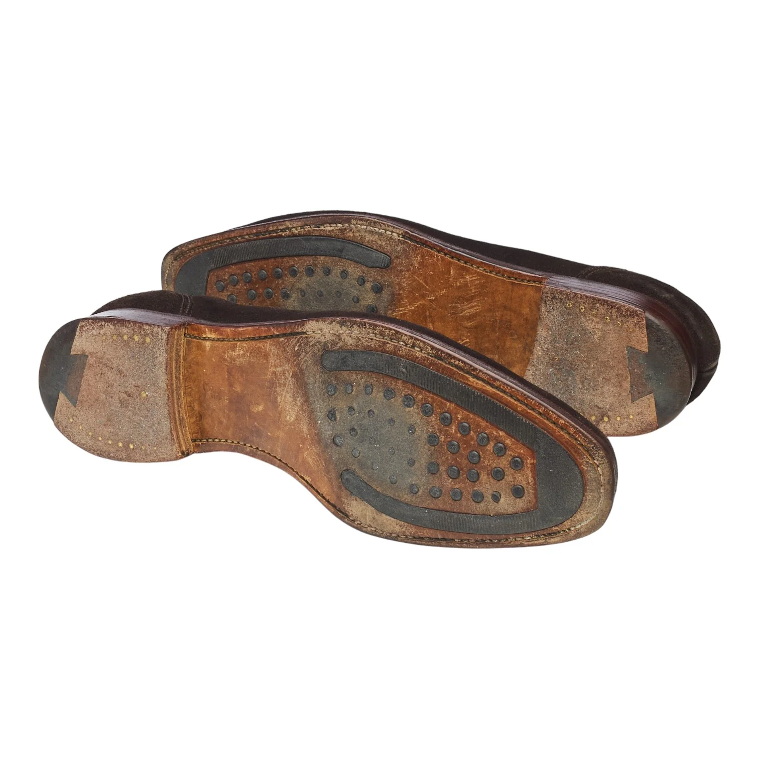 'Douglas' Dark Brown Suede Slip On Loafers UK 8 E - Image 5