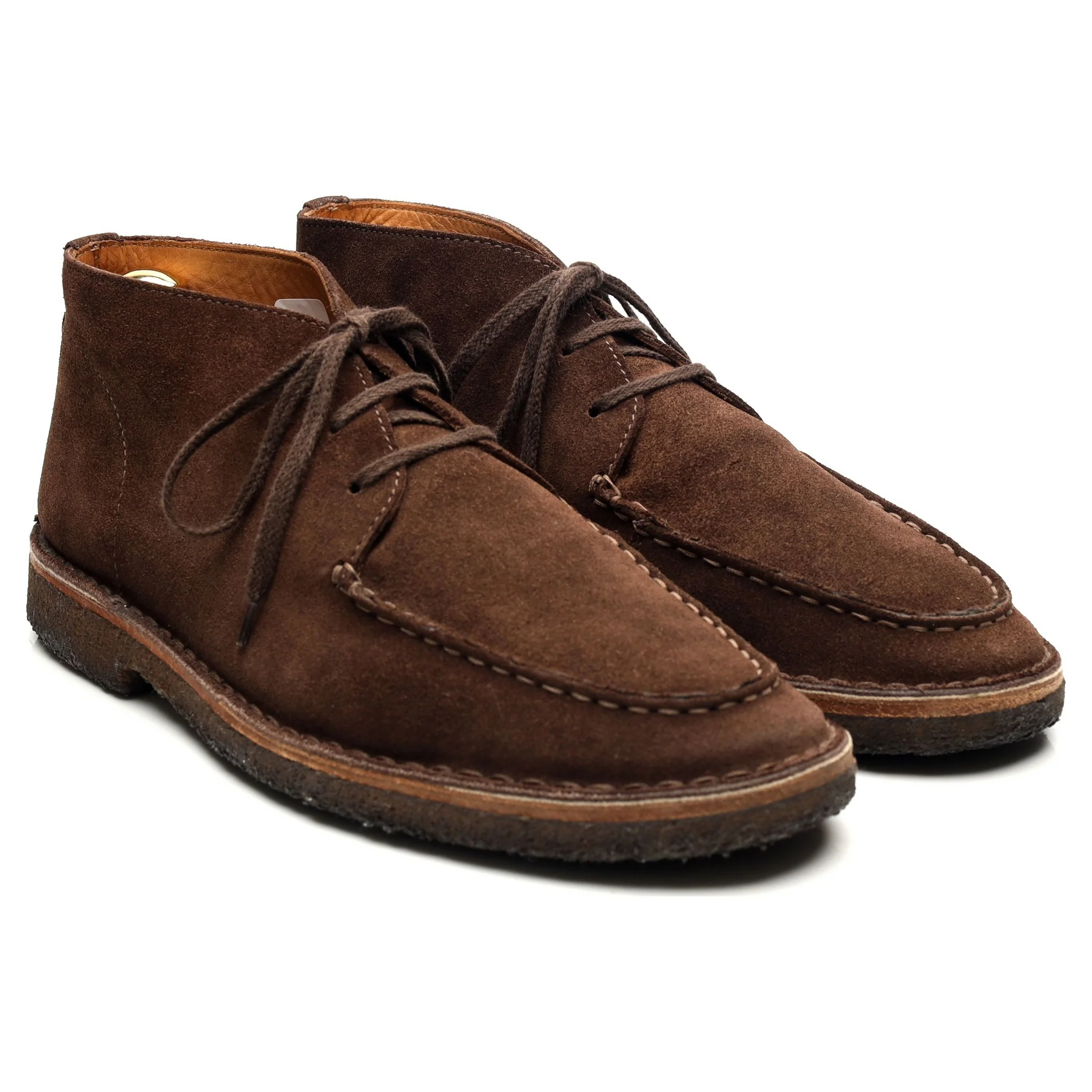'Crosby' Brown Suede Moc-Toe Chukka Boots UK 9.5 - Image 7