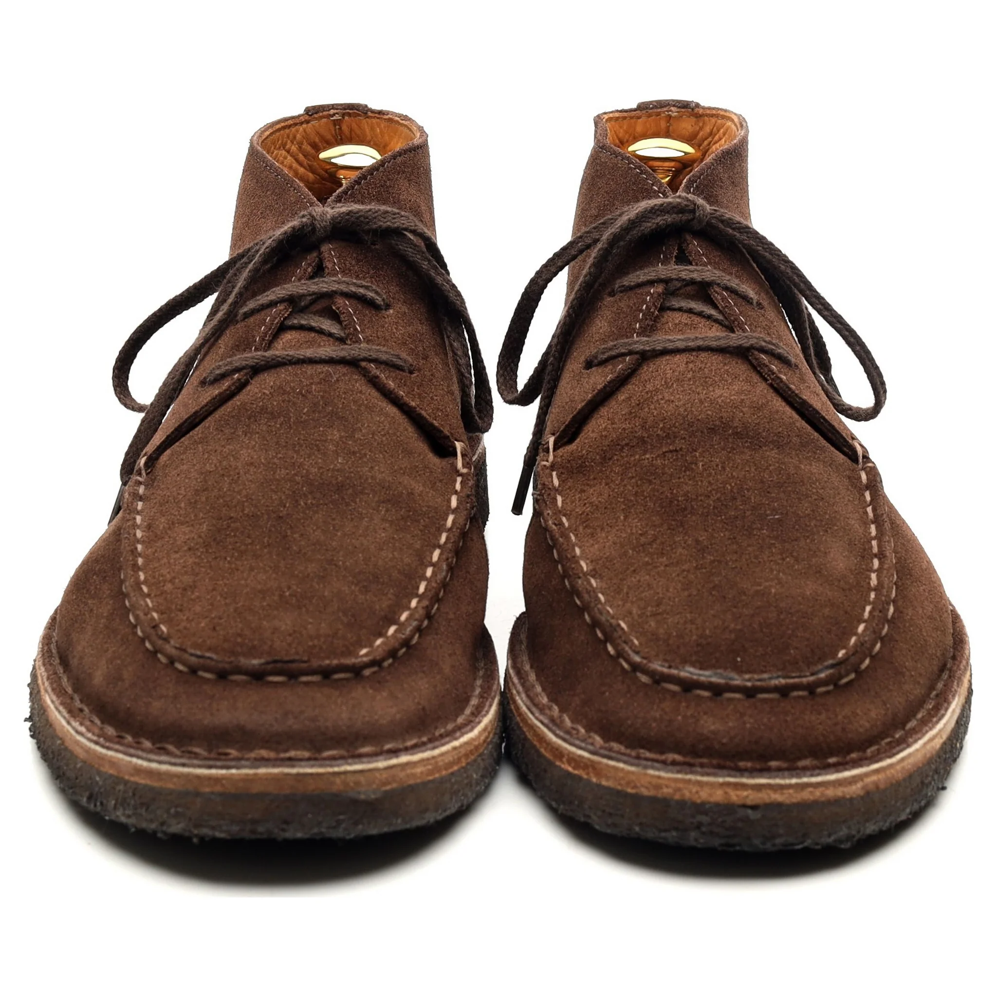 'Crosby' Brown Suede Moc-Toe Chukka Boots UK 9.5 - Image 8