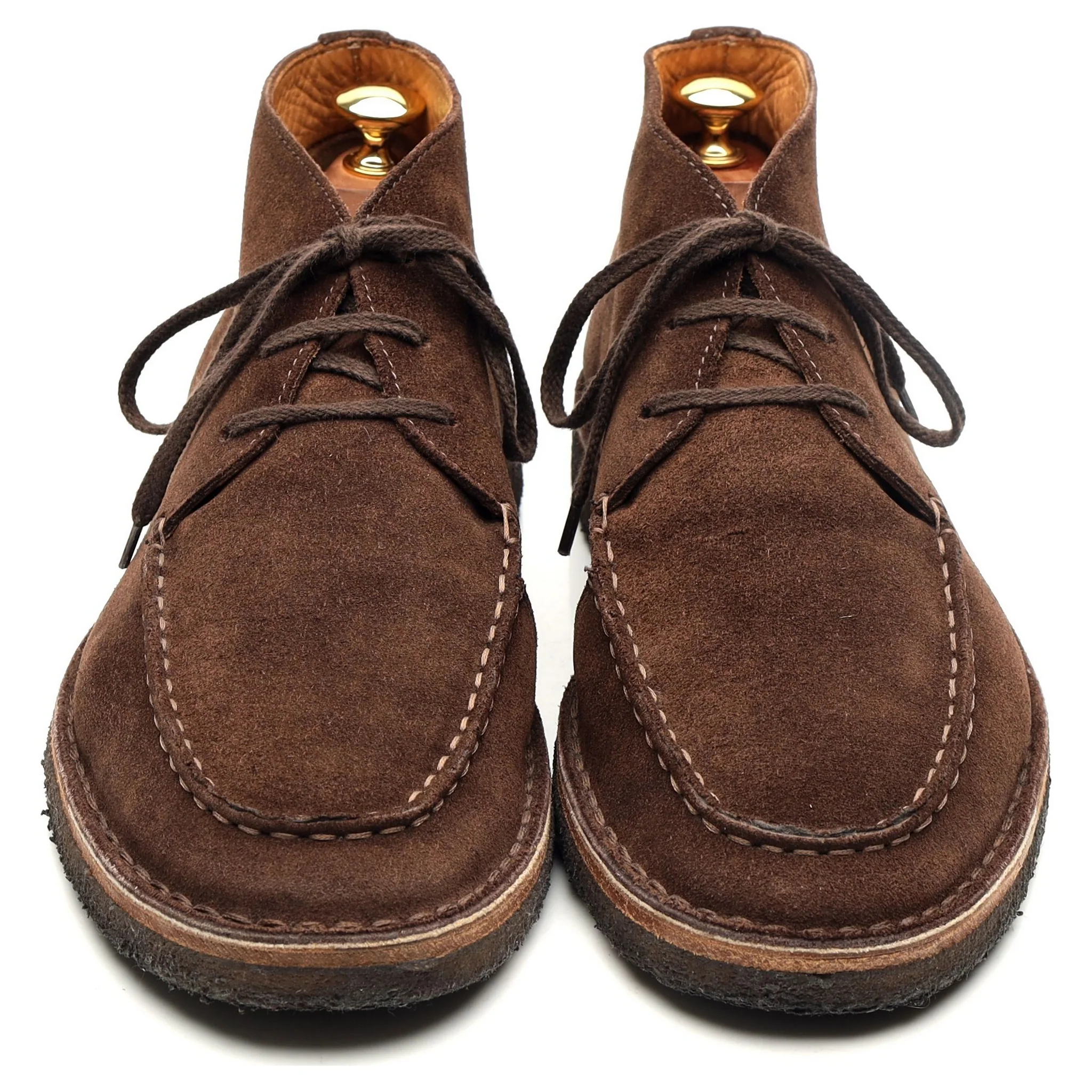 'Crosby' Brown Suede Moc-Toe Chukka Boots UK 9.5 - Image 9