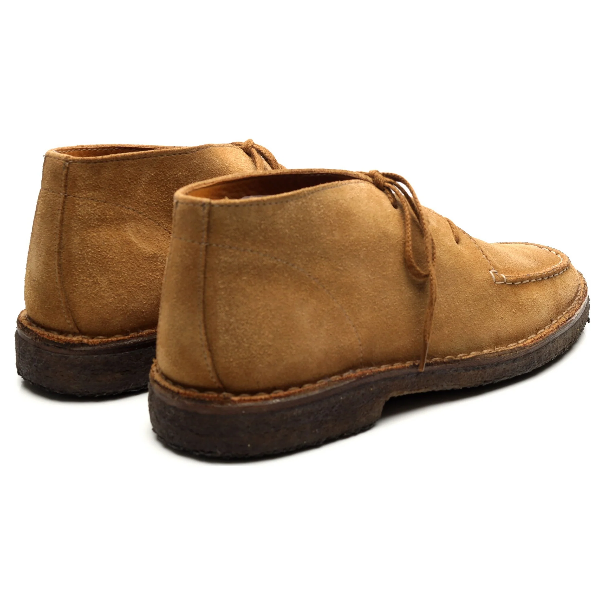 'Crosby' Tan Brown Suede Moc-Toe Chukka Boots UK 9.5 - Image 5