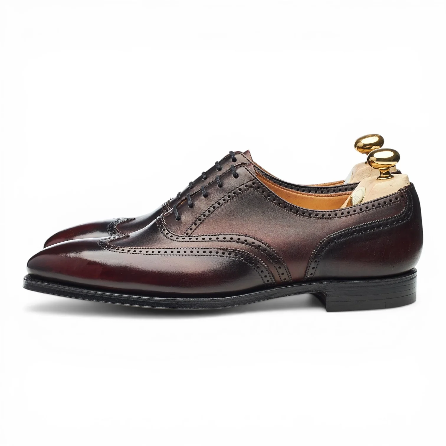 'Drummond' Burgundy Patina Leather Oxford Brogues UK 6.5 E - Image 3