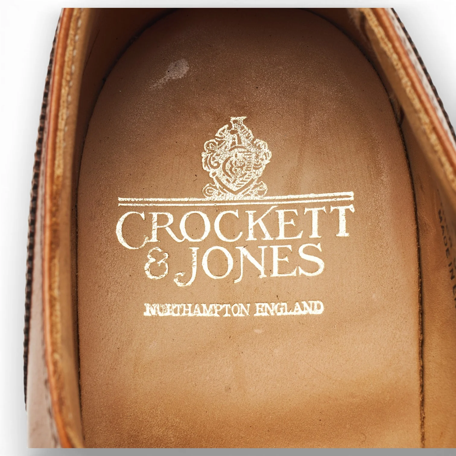 'Drummond' Tan Brown Leather Oxford Brogues UK 6 E - Image 6