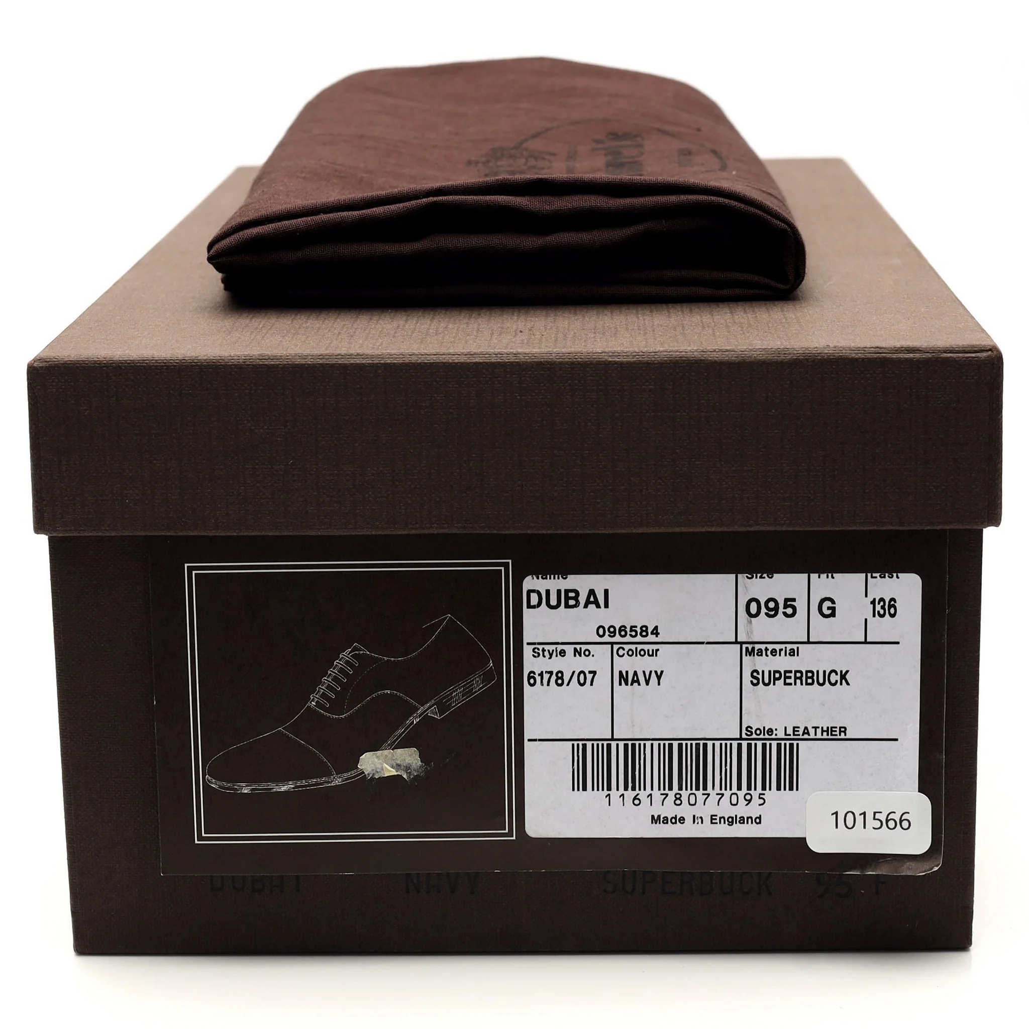 'Dubai' Navy Blue Suede Oxford UK 9.5 G - Image 8