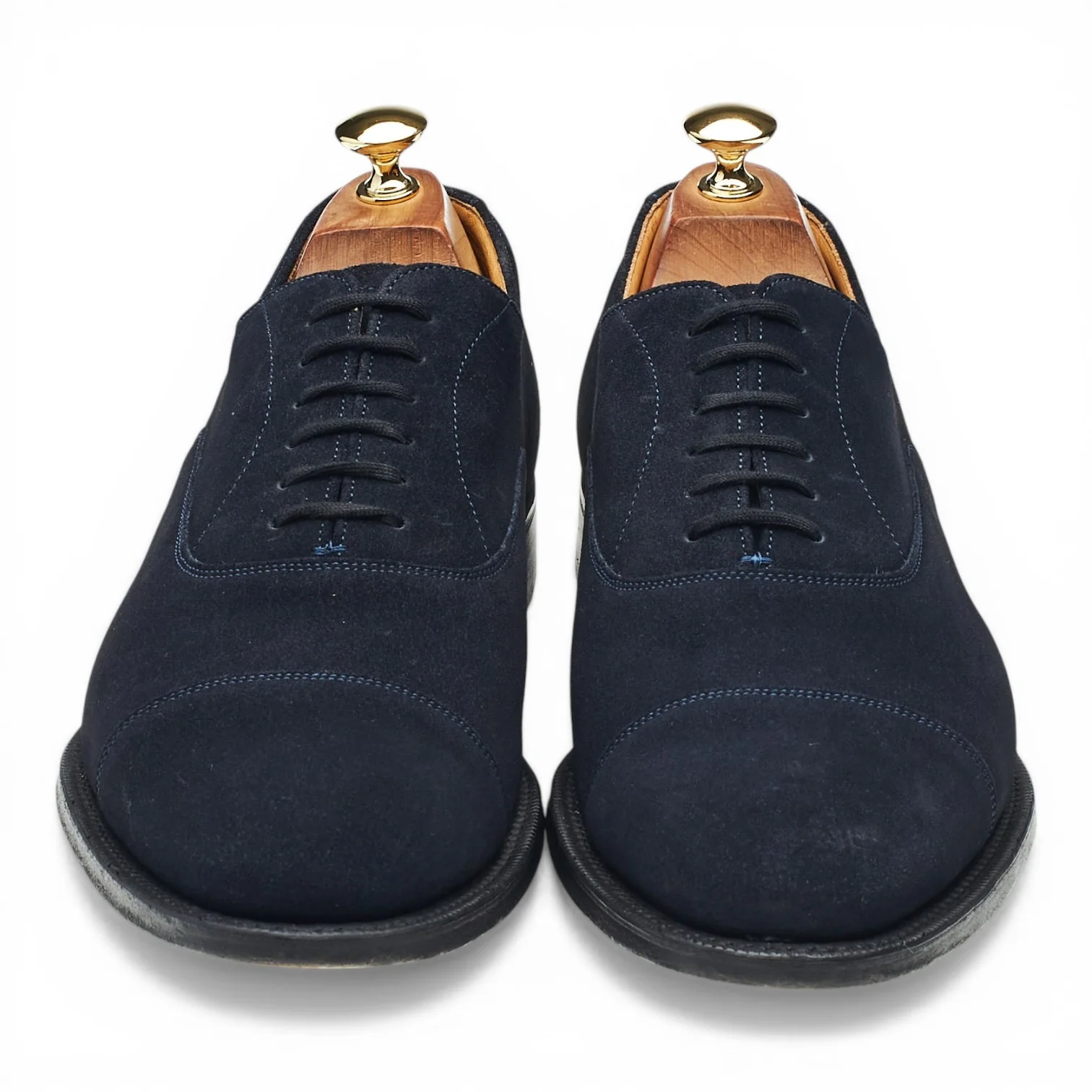 'Dubai' Navy Blue Suede Oxford UK 9 F - Image 2