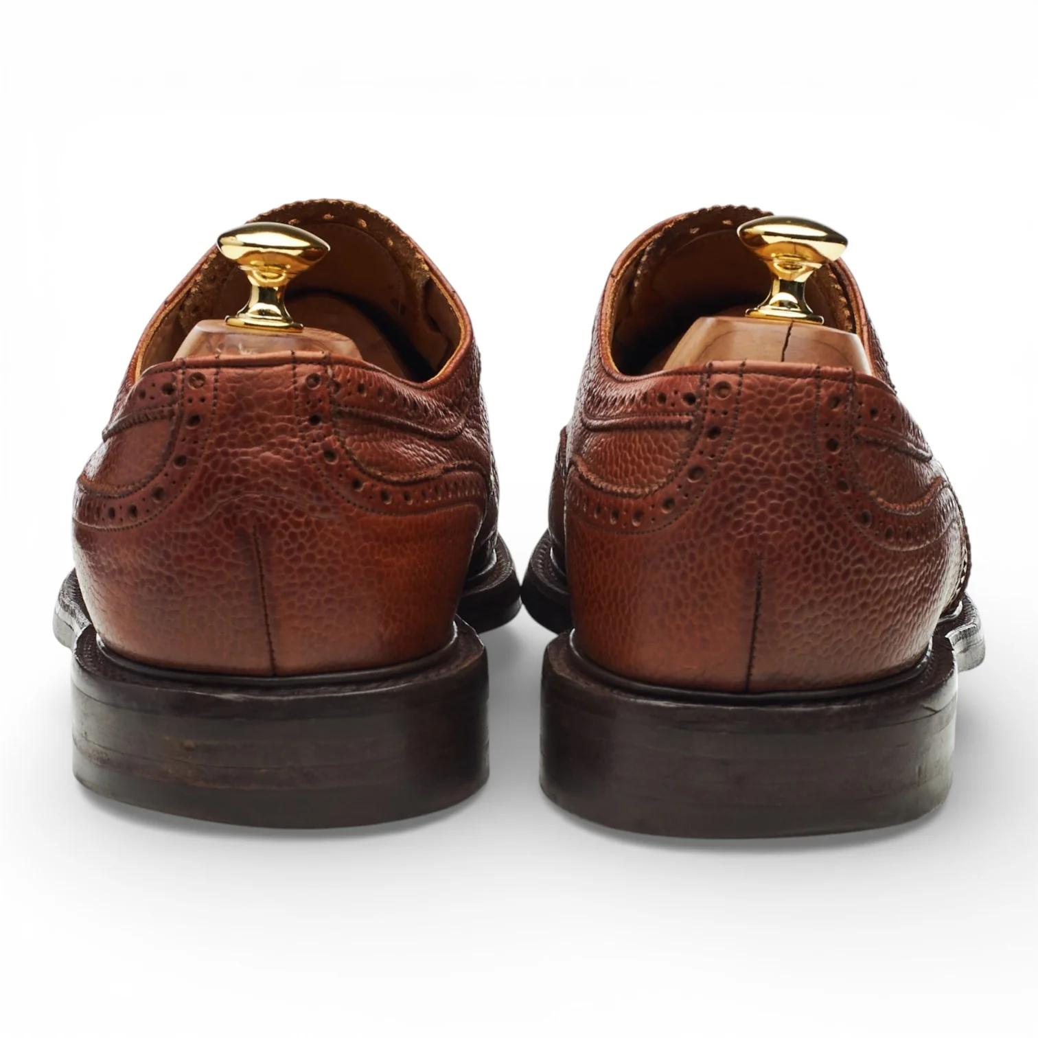 Ducker & Son Tan Brown Grain Leather Oxford Brogues UK 11.5 F - Image 4