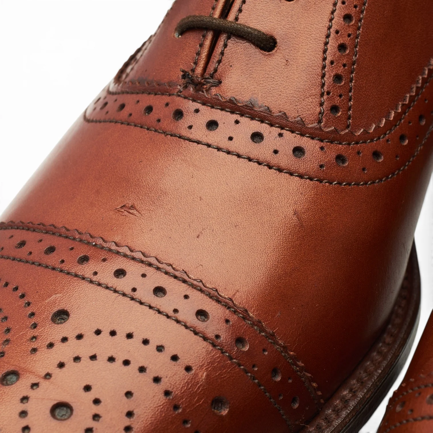 Ducker & Son 'Windsor' Brown Leather Oxford Brogues UK 6 EE - Image 4