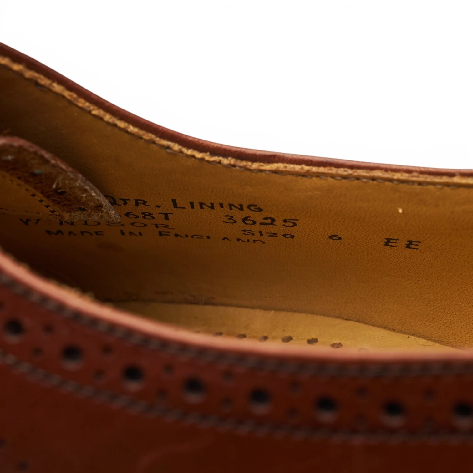 Ducker & Son 'Windsor' Brown Leather Oxford Brogues UK 6 EE - Image 9